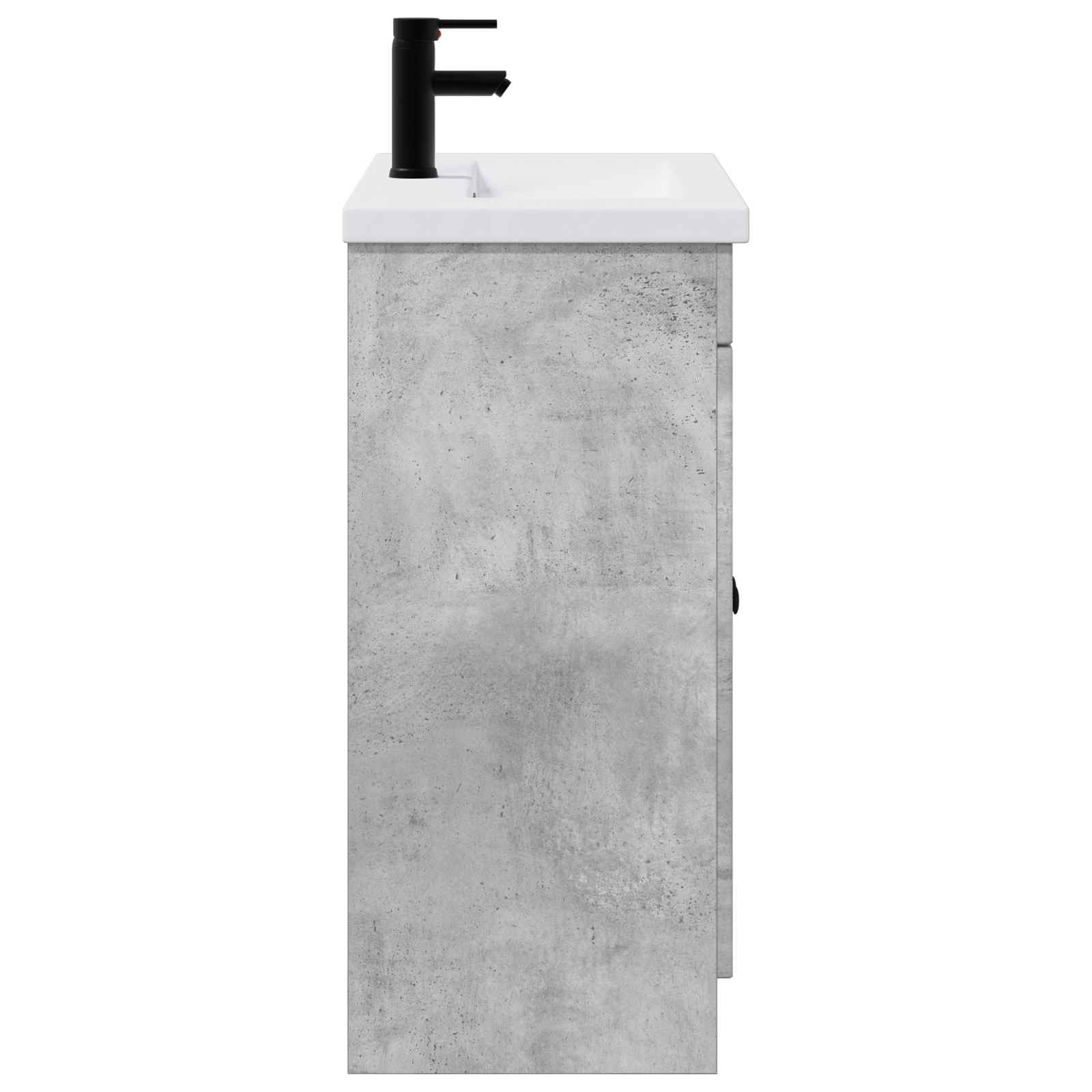 Ensemble de mobilier de salle de bain Gris béton