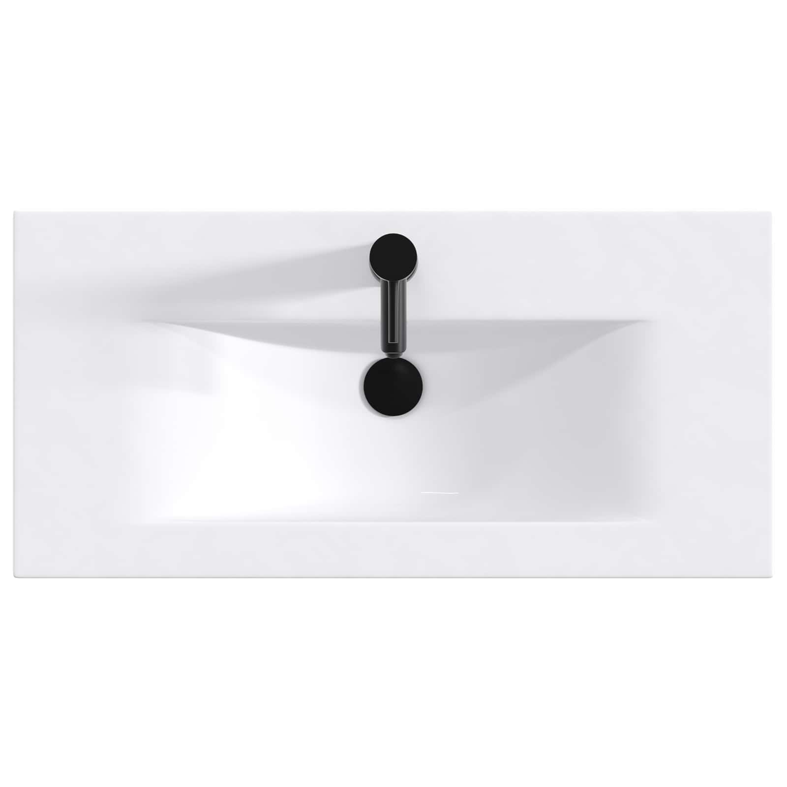 Ensemble de mobilier de salle de bain Gris béton