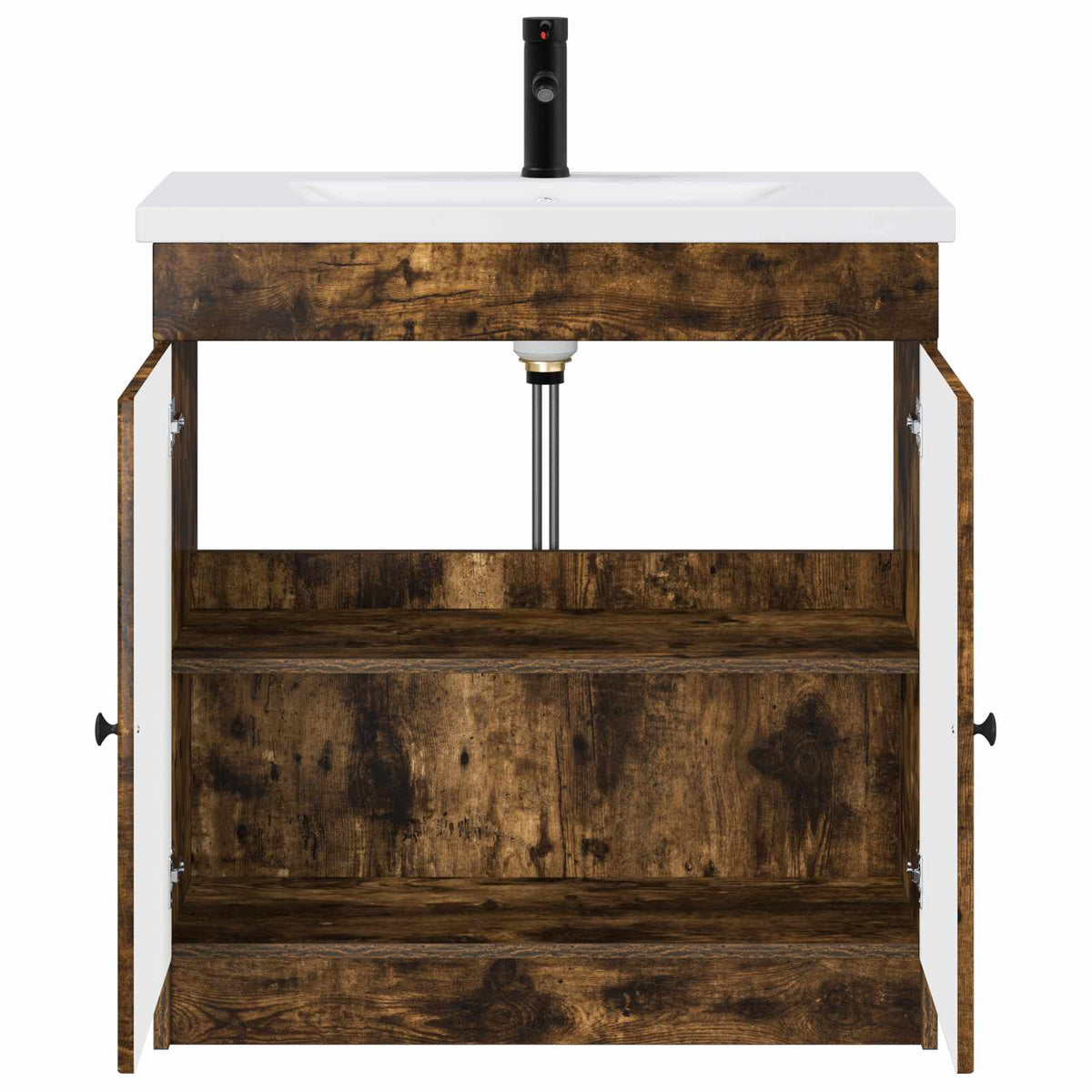 Ensemble de mobilier de salle de bain Chêne fumé