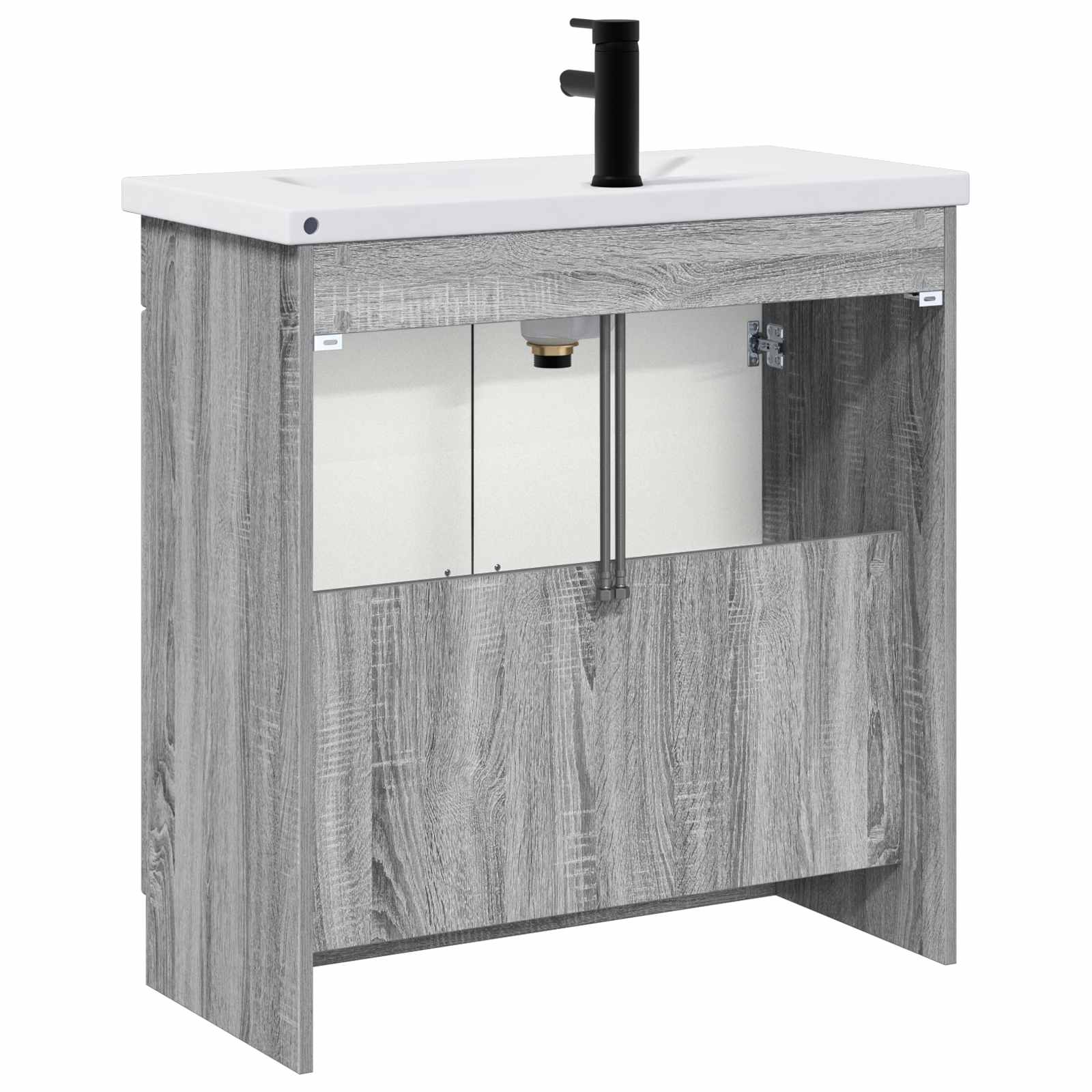 Ensemble de mobilier de salle de bain Sonoma gris