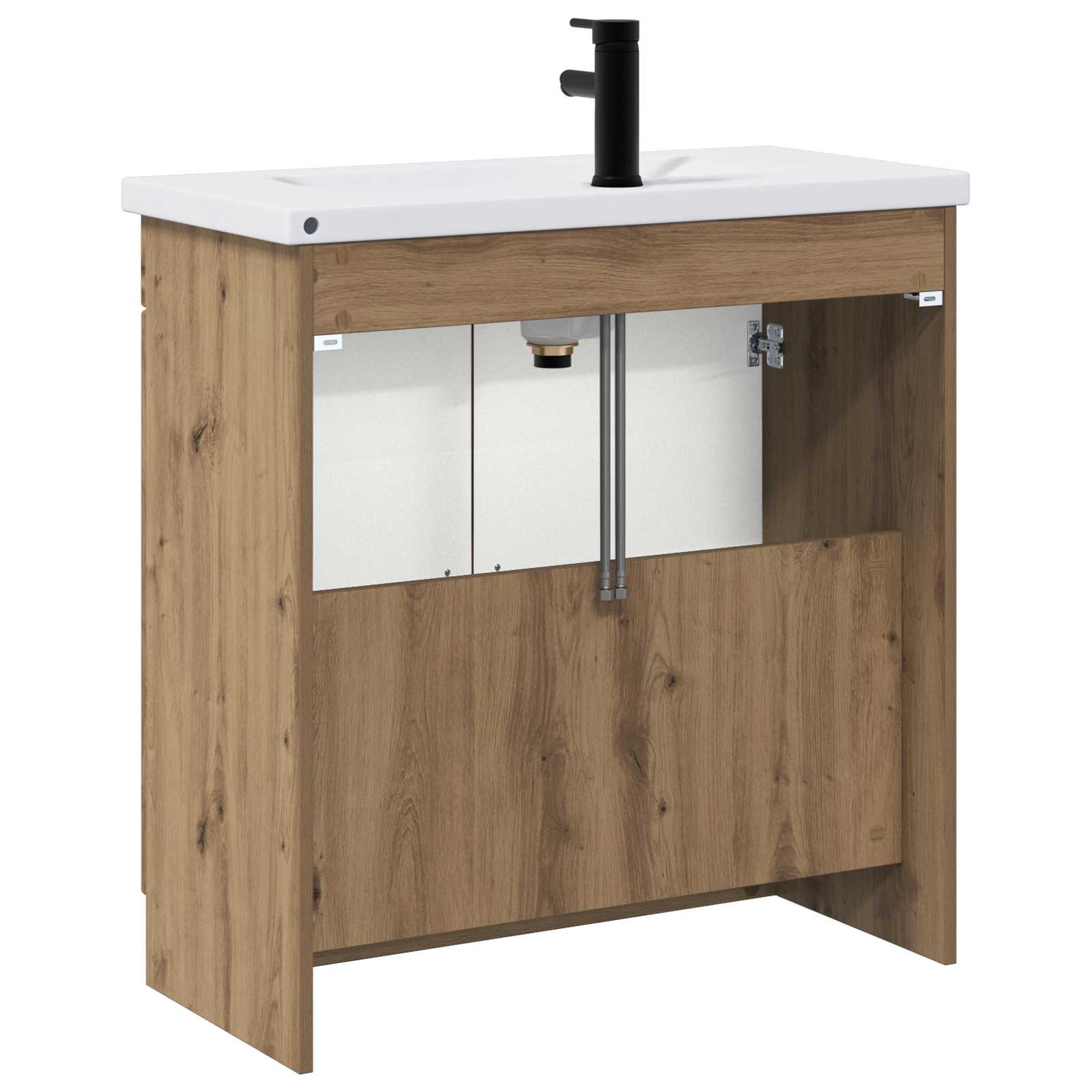 Ensemble de mobilier de salle de bain Chêne artisanal
