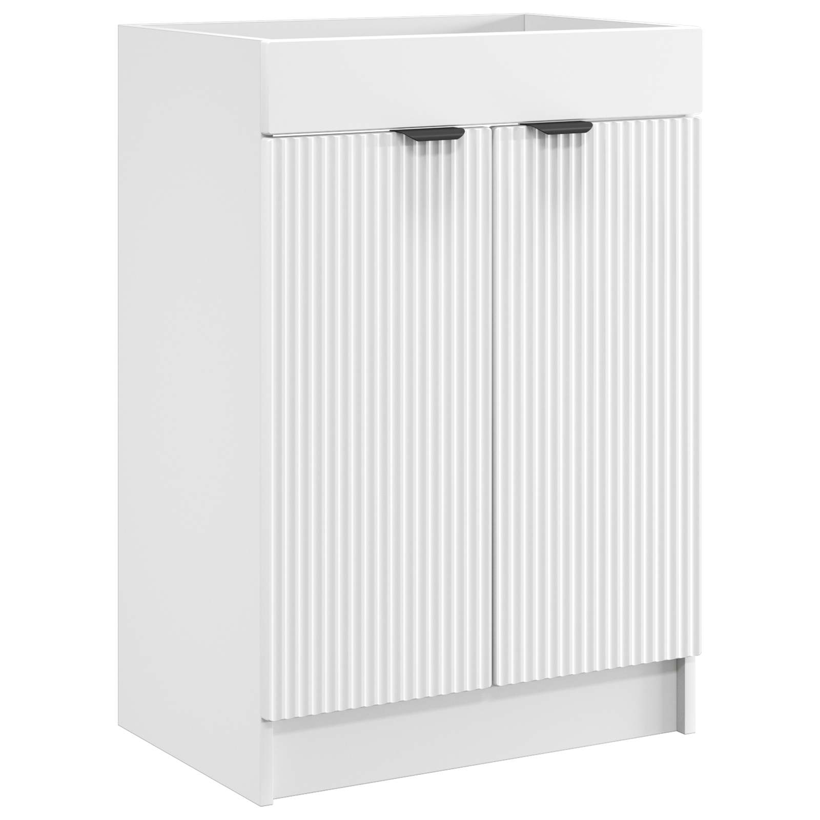Ensemble de mobilier de salle de bain Blanc 56 x 37,5 x 81 cm