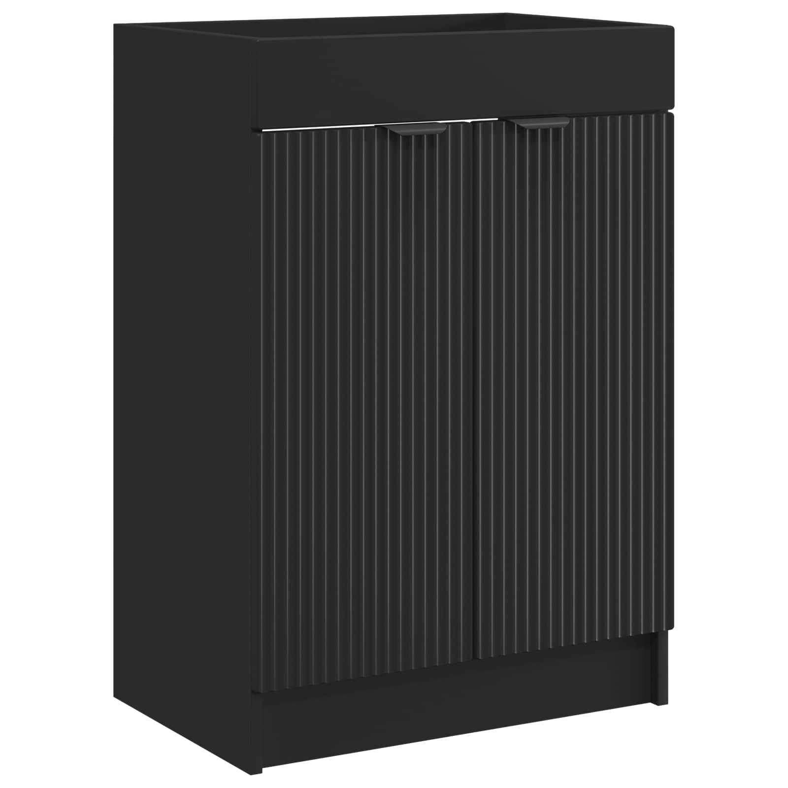 Ensemble de mobilier de salle de bain Noir 56 x 37,5 x 81 cm - XIOS