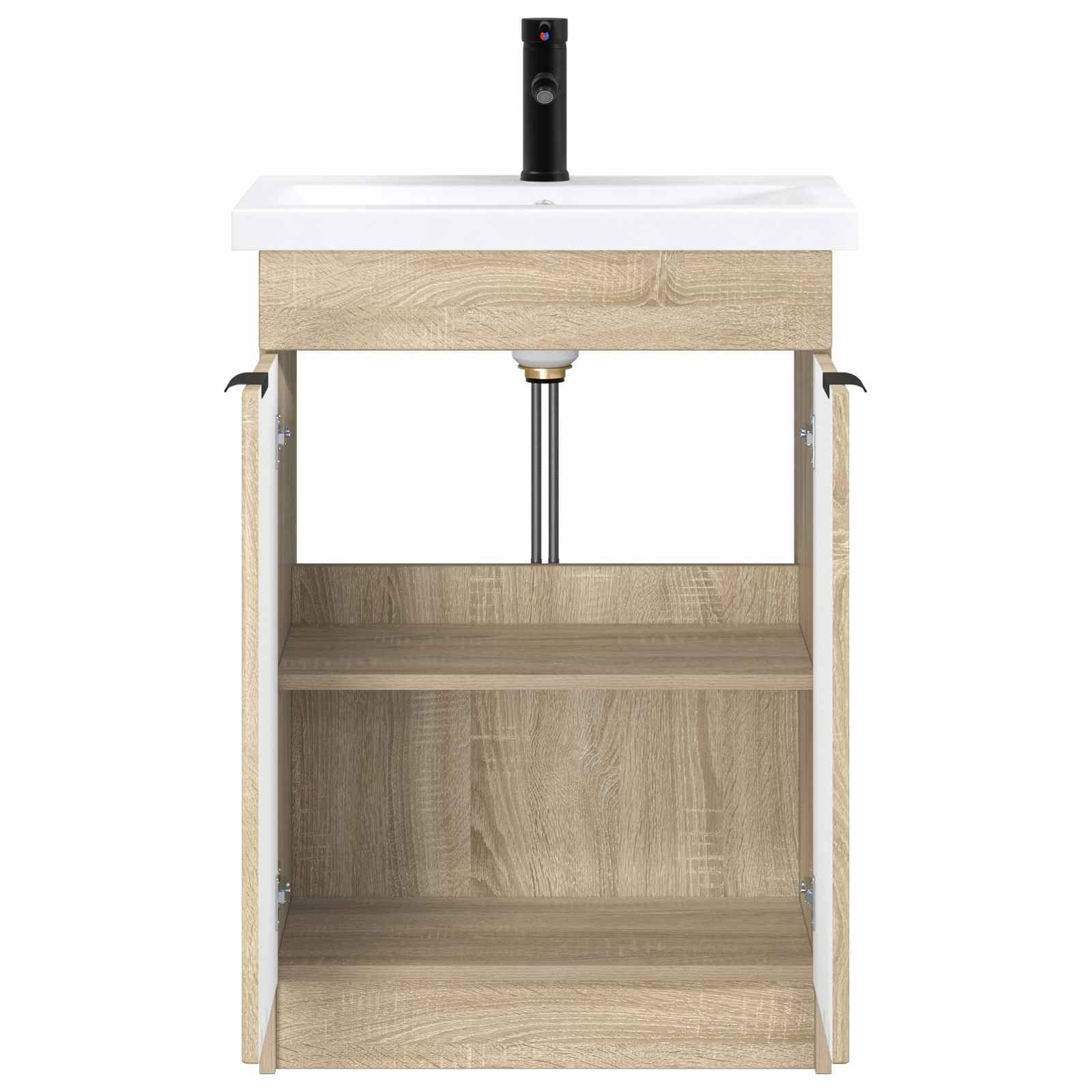 Ensemble de mobilier de salle de bain Chêne Sonoma