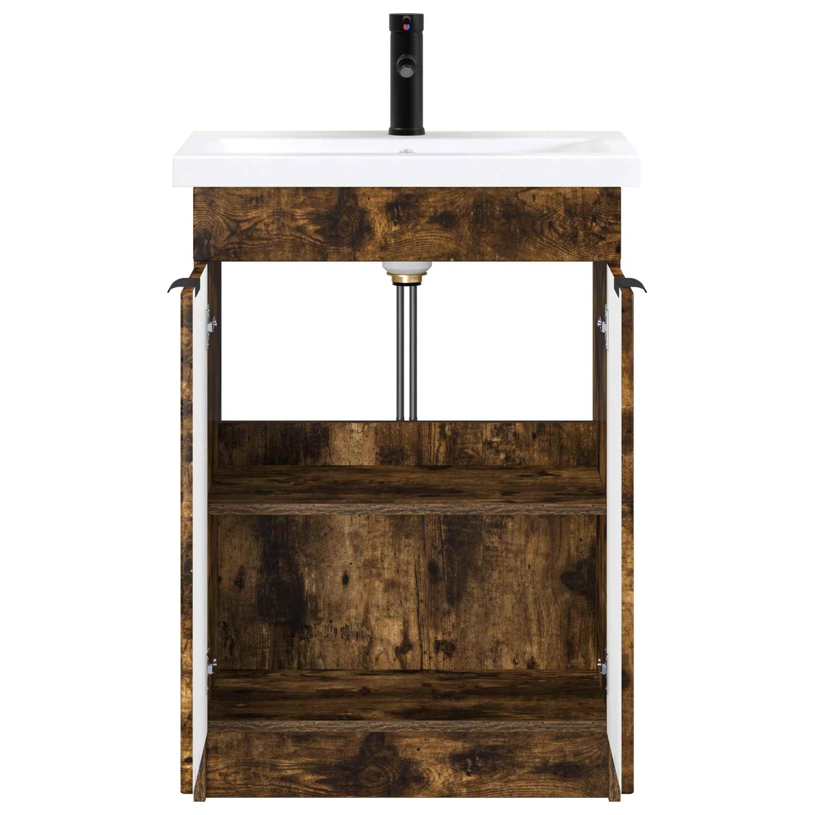 Ensemble de mobilier de salle de bain Chêne fumé