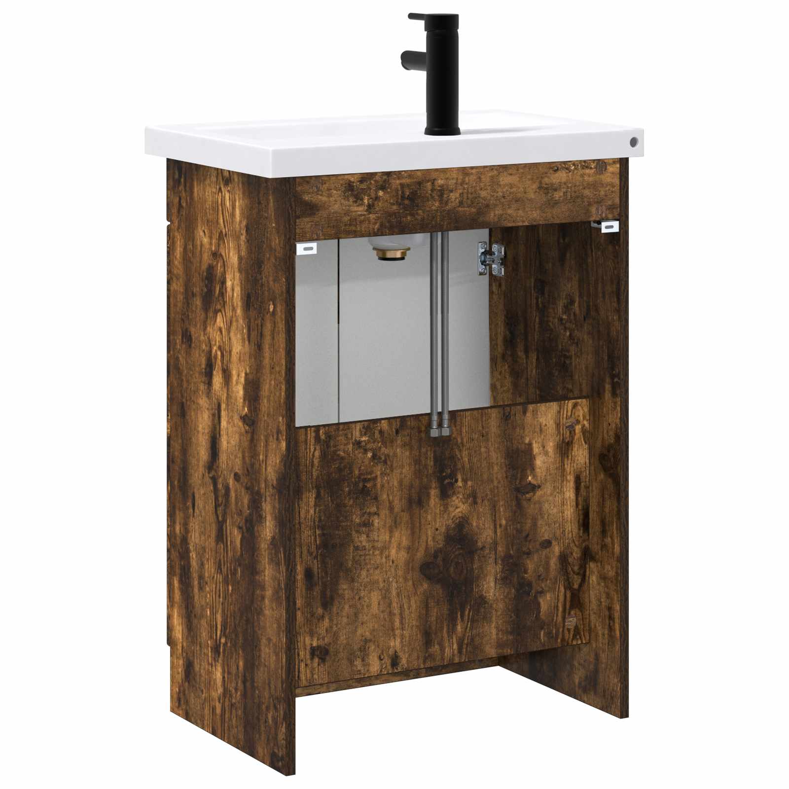 Ensemble de mobilier de salle de bain Chêne fumé
