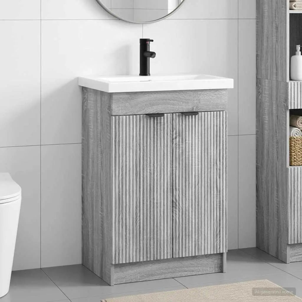 Ensemble de mobilier de salle de bain Sonoma gris - XIOS
