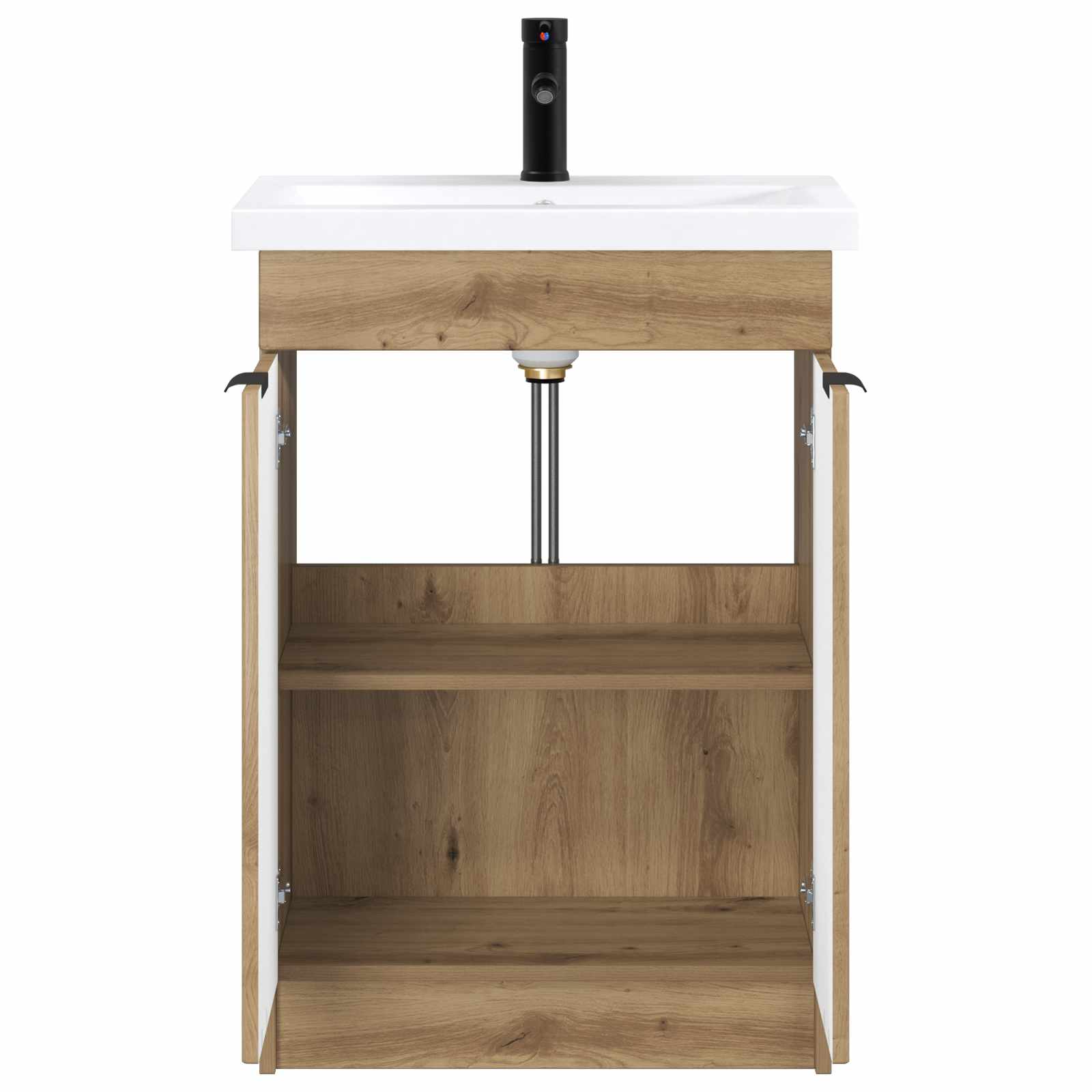 Ensemble de mobilier de salle de bain Chêne artisanal - XIOS
