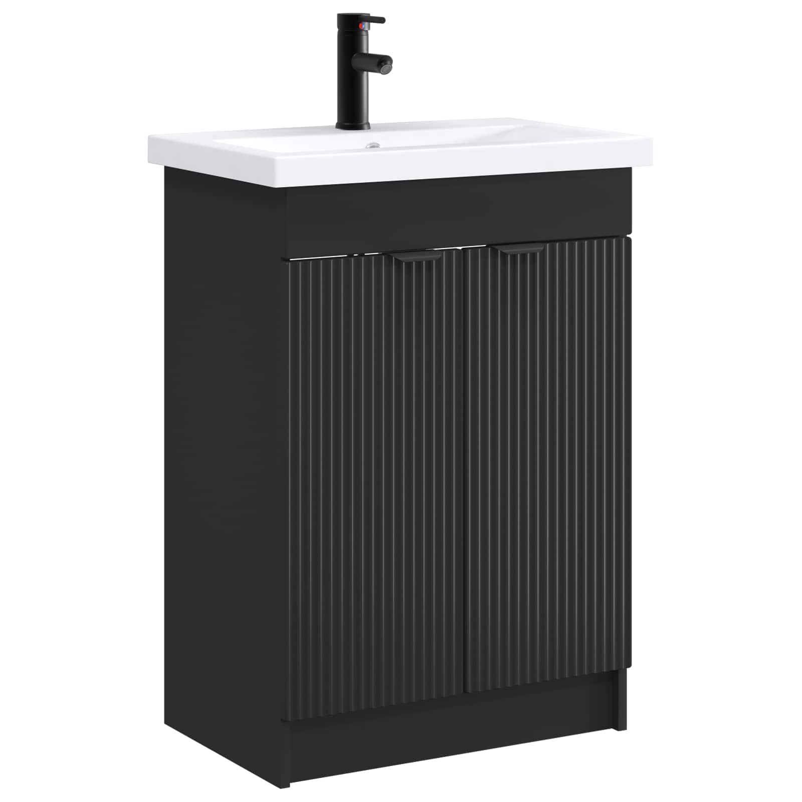 Ensemble de mobilier de salle de bain Noir 78,5 x 37,5 x 81 cm