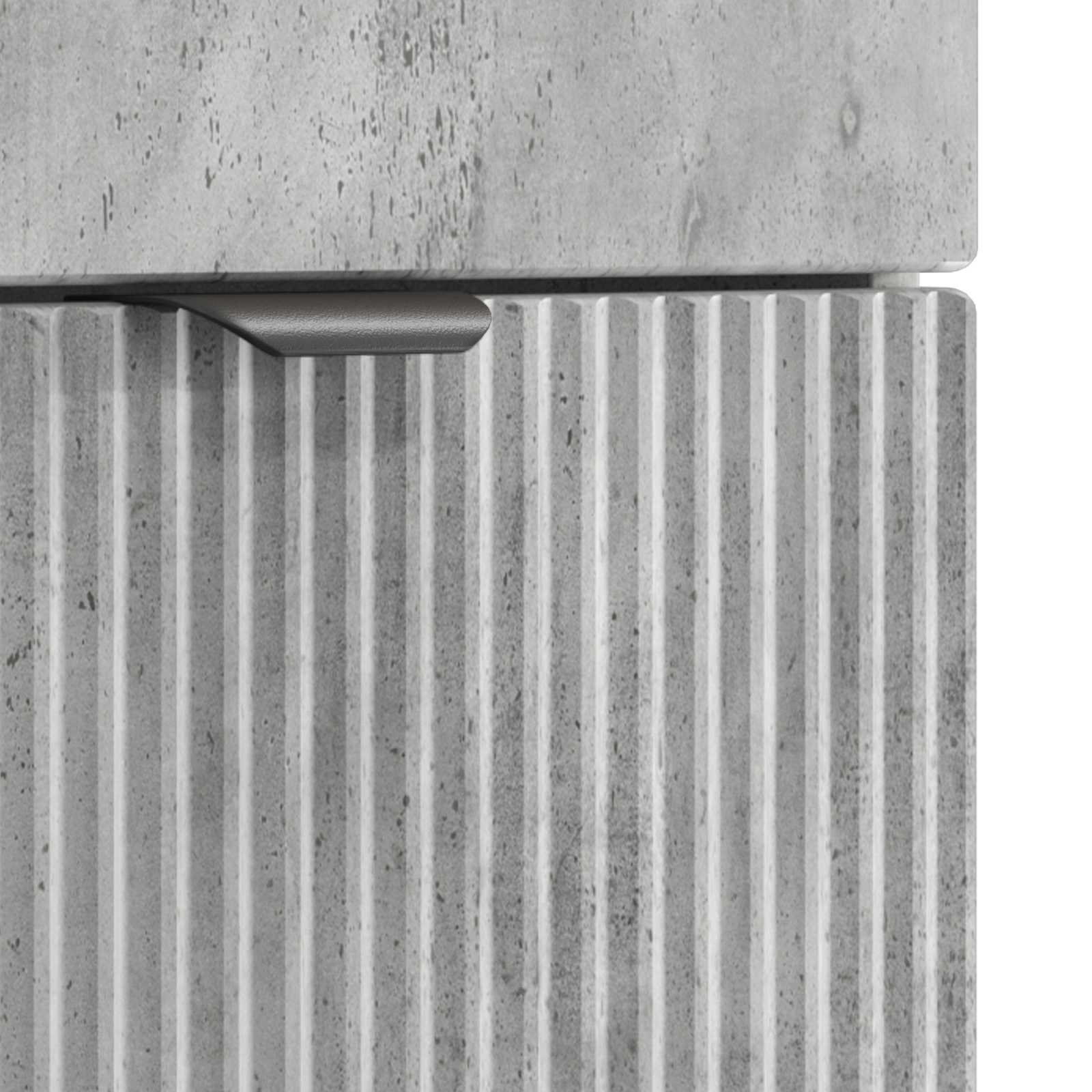 Ensemble de mobilier de salle de bain Gris béton