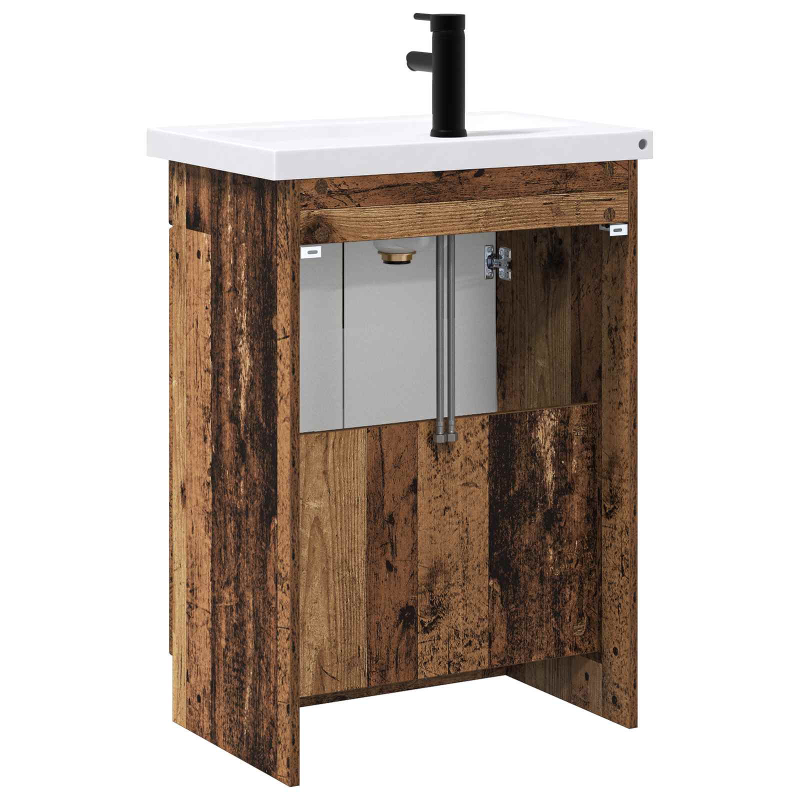 Ensemble de mobilier de salle de bain Bois ancien