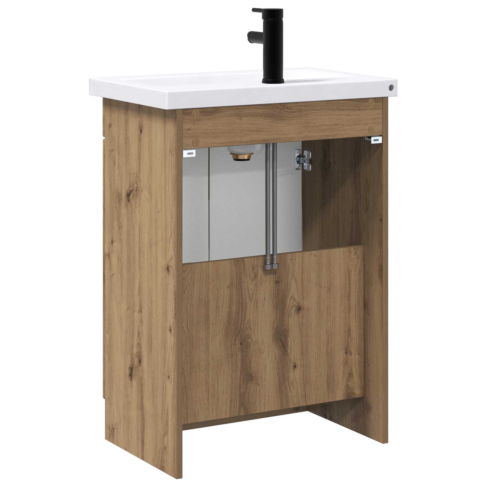 Ensemble de mobilier de salle de bain Chêne artisanal
