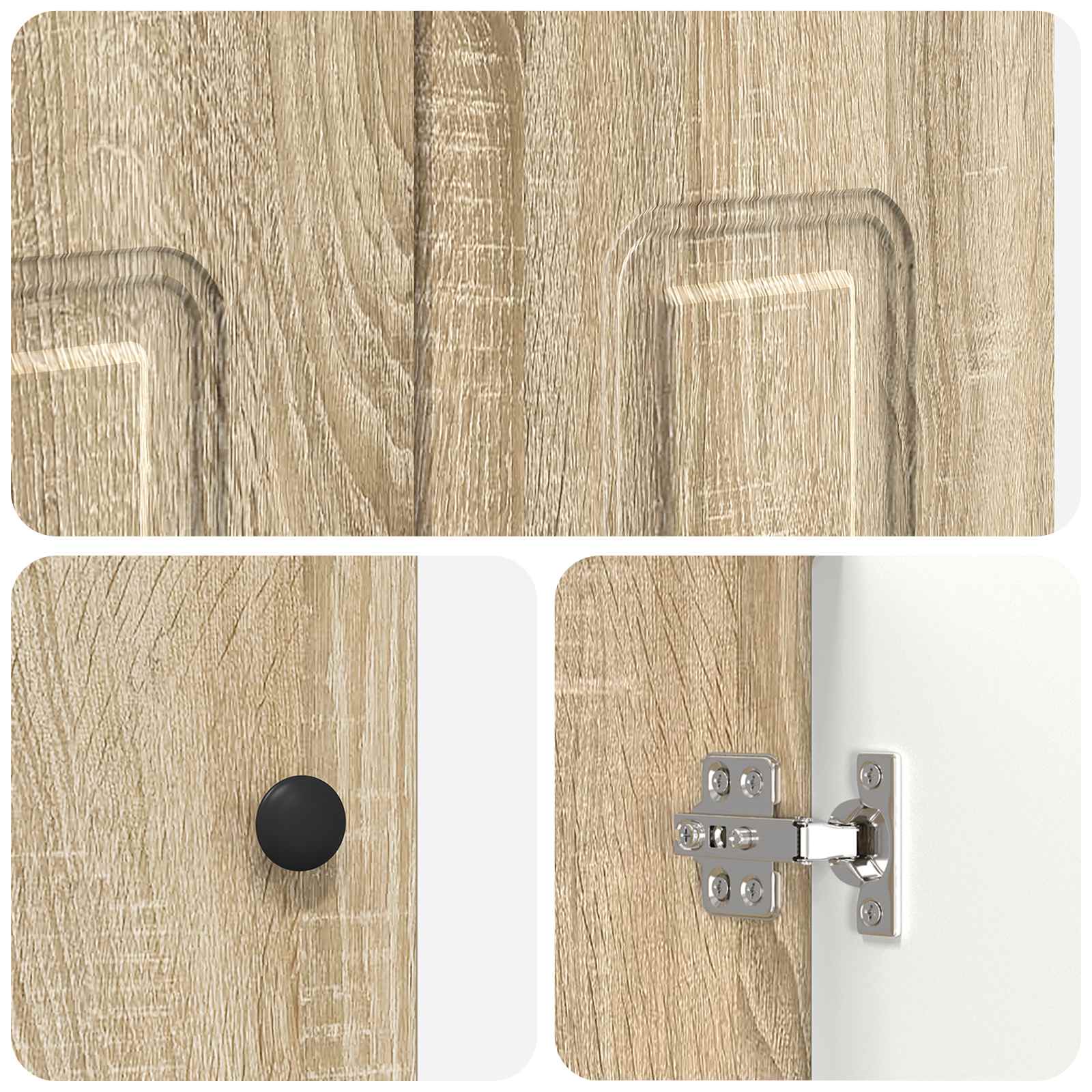 Ensemble de mobilier de salle de bain Chêne Sonoma