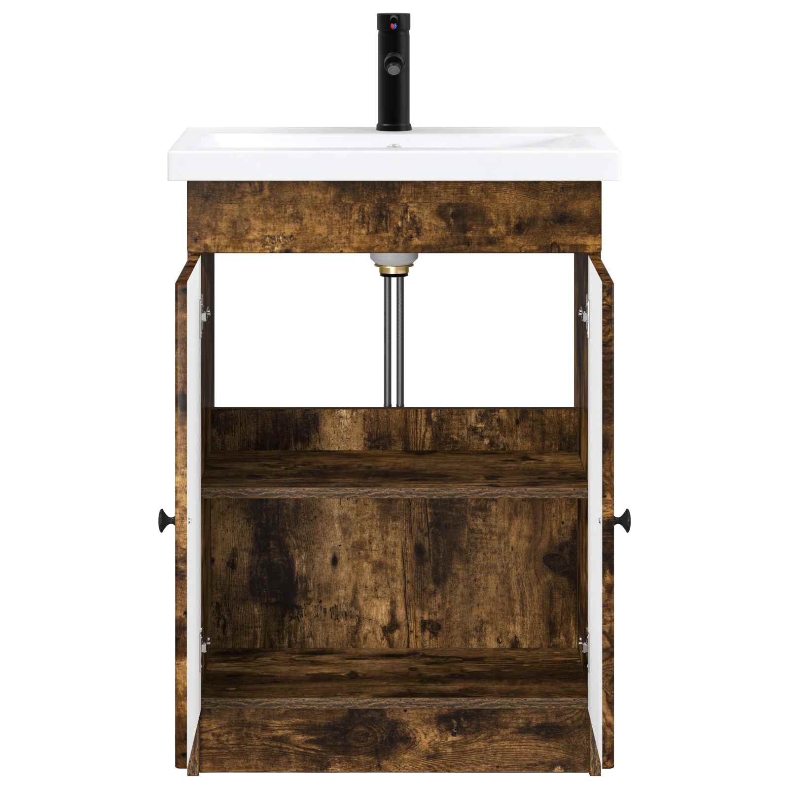 Ensemble de mobilier de salle de bain Chêne fumé
