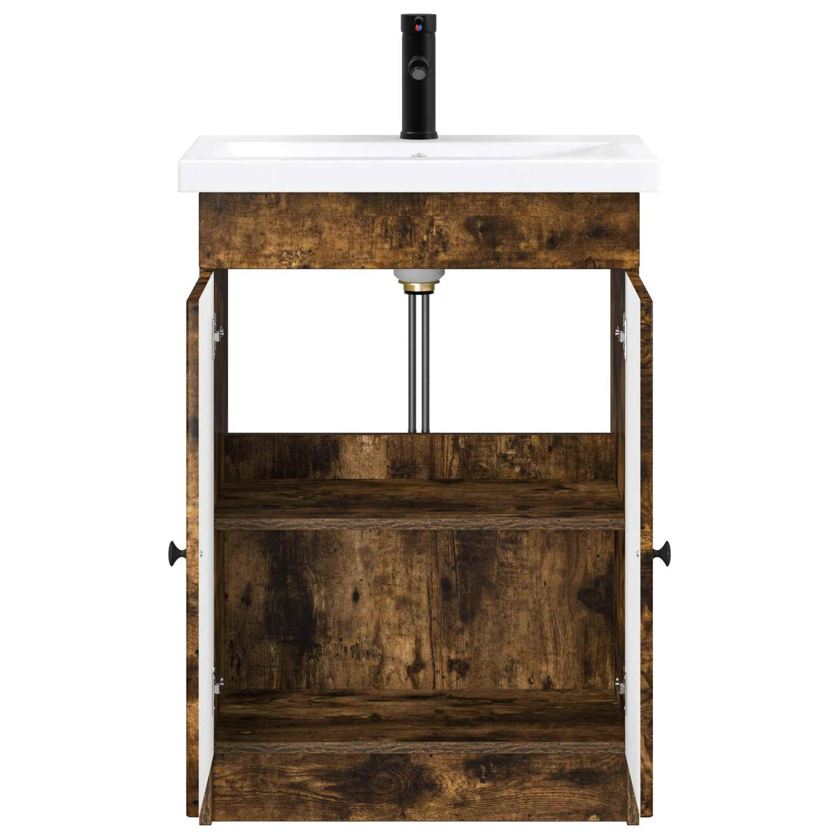 Ensemble de mobilier de salle de bain Chêne fumé