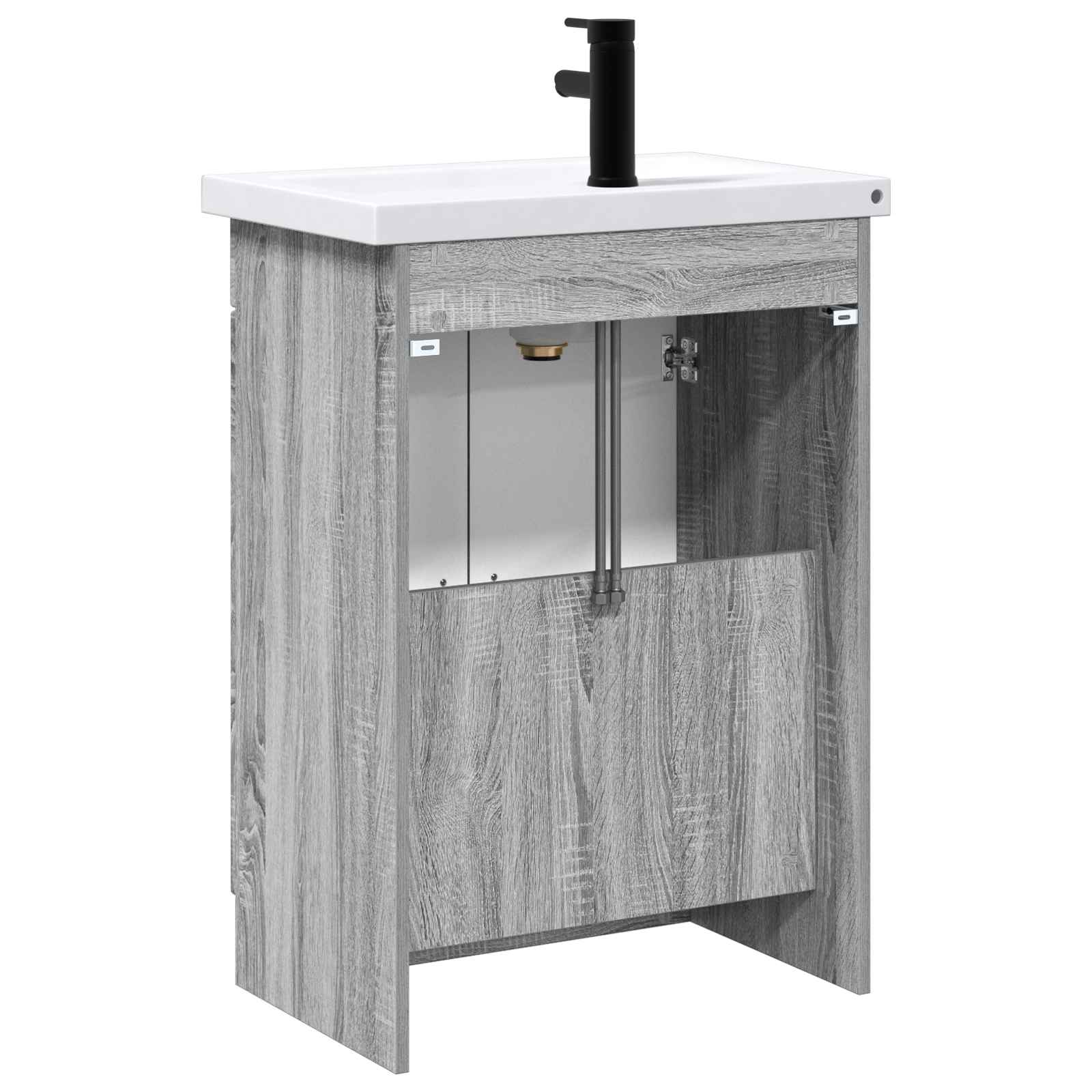 Ensemble de mobilier de salle de bain Sonoma gris