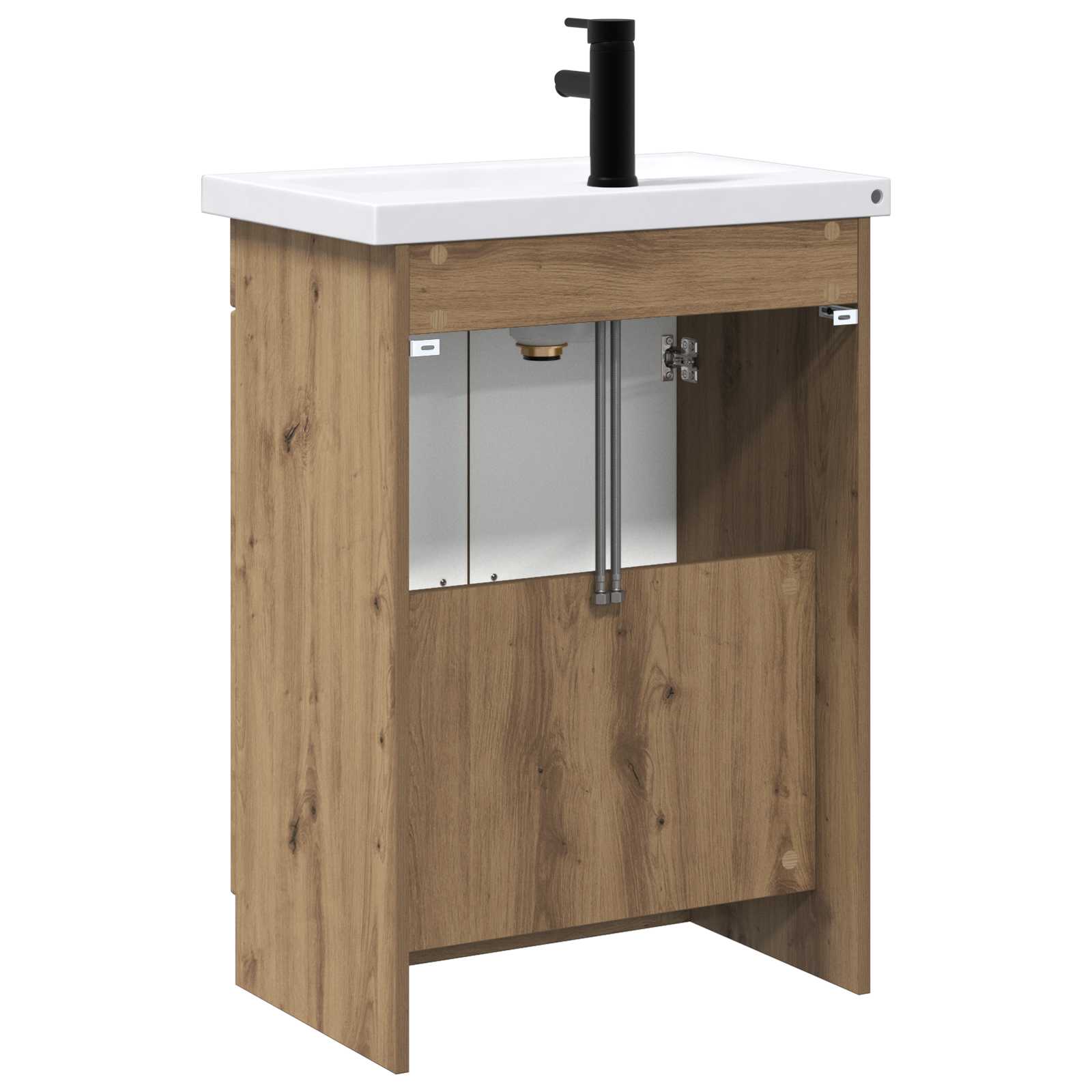 Ensemble de mobilier de salle de bain Chêne artisanal