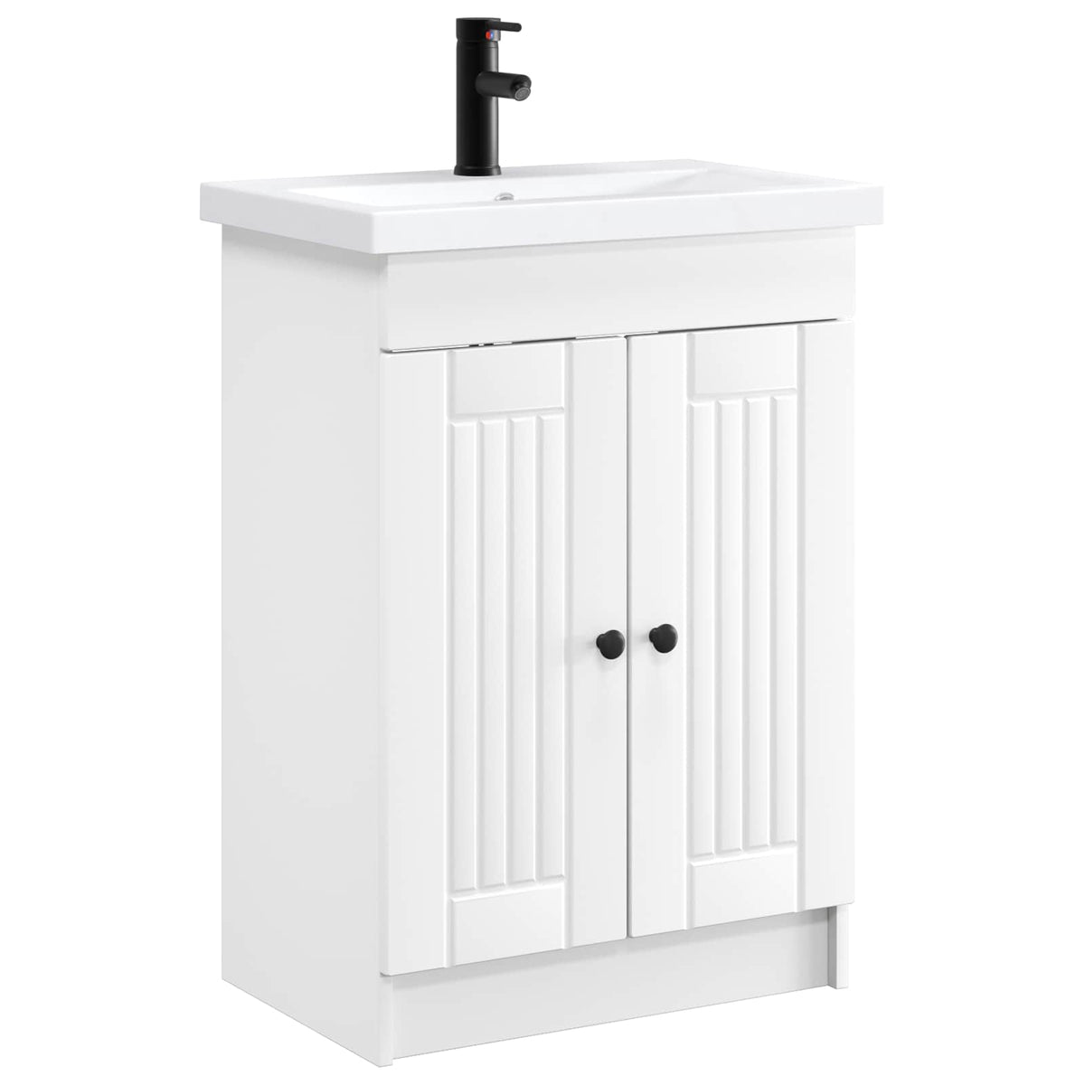 Ensemble de mobilier de salle de bain Blanc 56 x 37,5 x 81 cm - XIOS