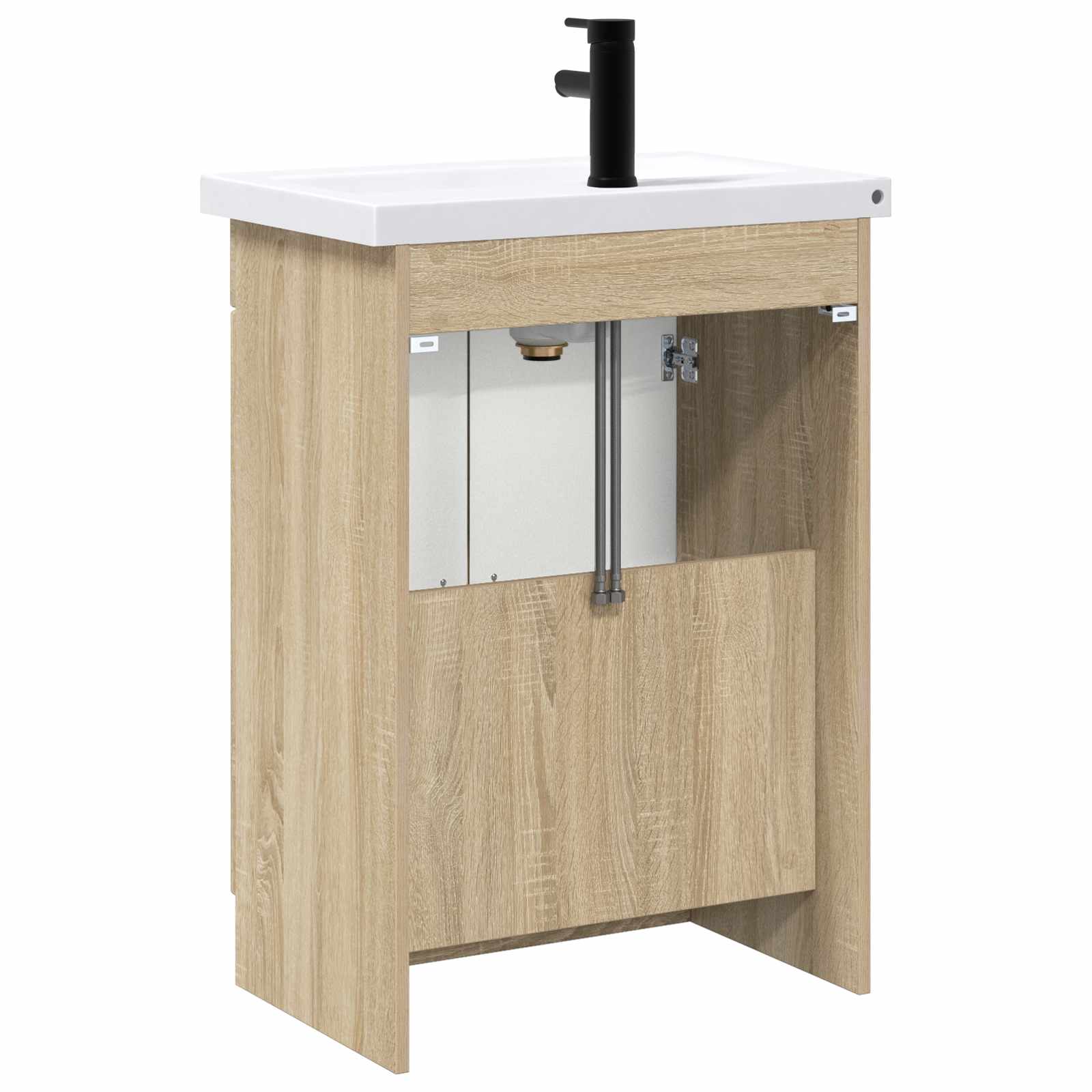 Ensemble de mobilier de salle de bain Chêne Sonoma