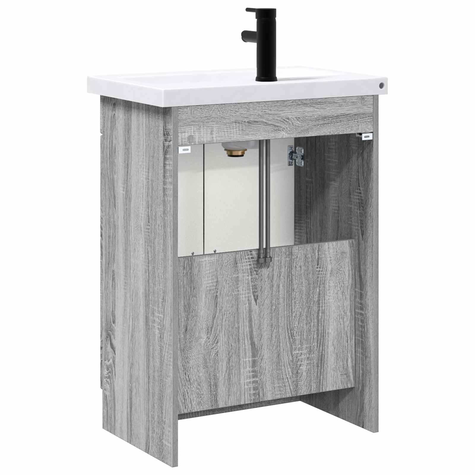 Ensemble de mobilier de salle de bain Sonoma gris