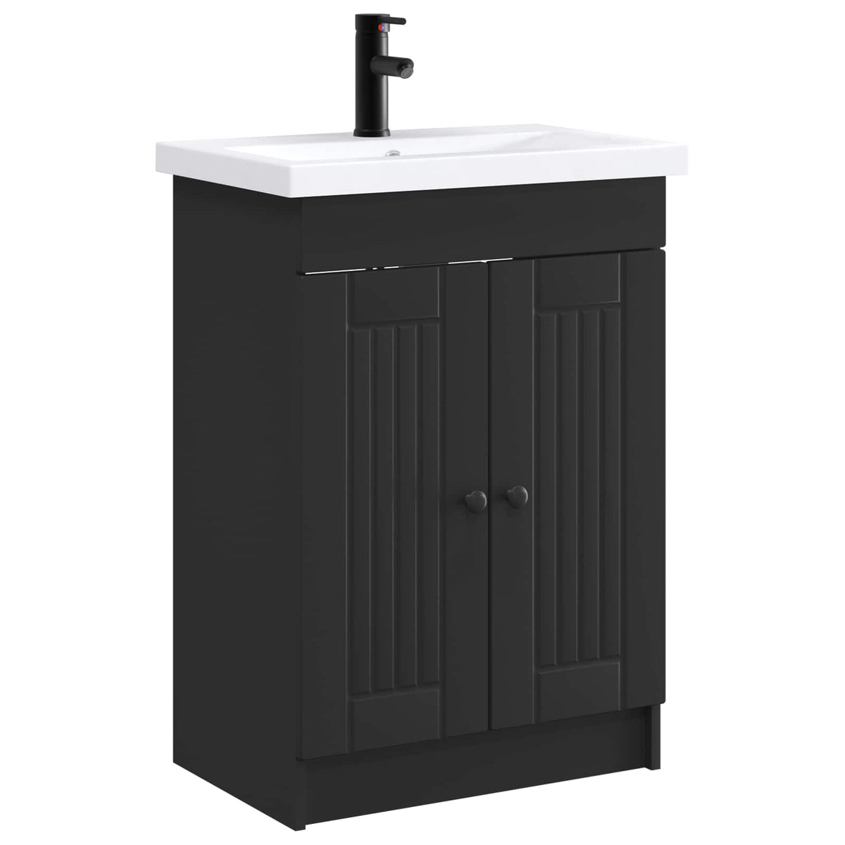 Ensemble de mobilier de salle de bain Noir 78,5 x 37,5 x 81 cm