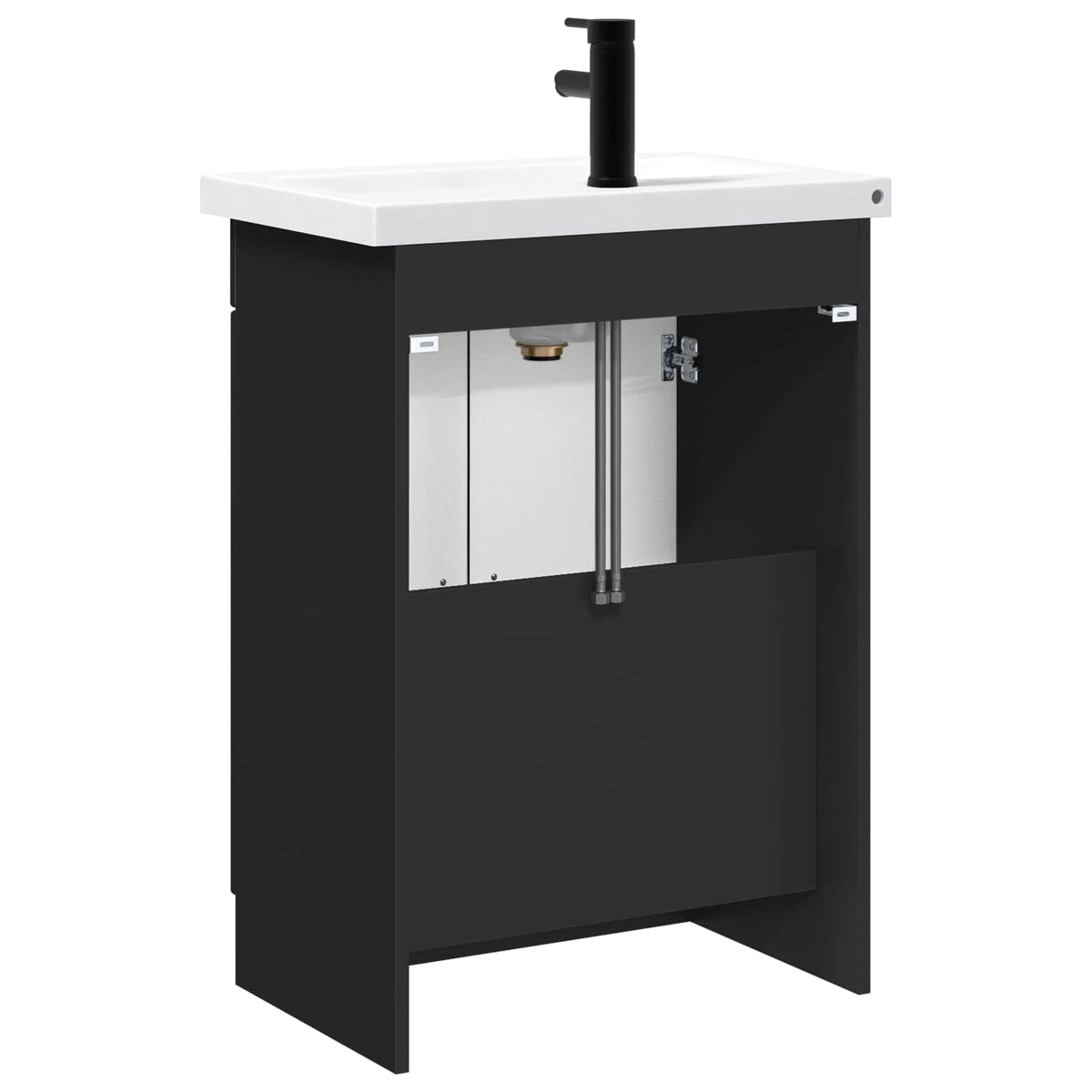Ensemble de mobilier de salle de bain Noir 78,5 x 37,5 x 81 cm