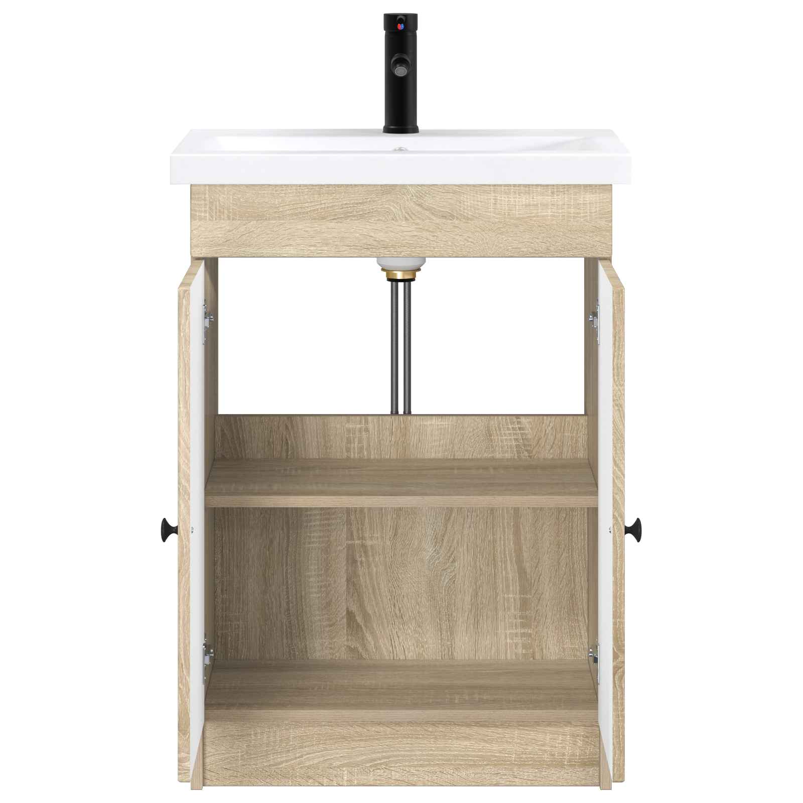 Ensemble de mobilier de salle de bain Chêne Sonoma