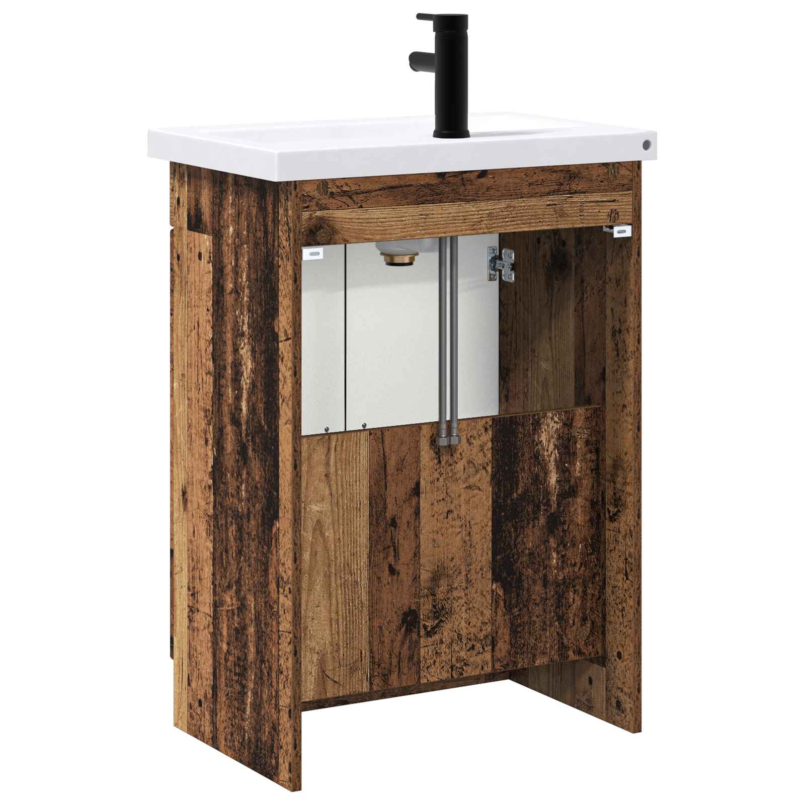 Ensemble de mobilier de salle de bain Bois ancien