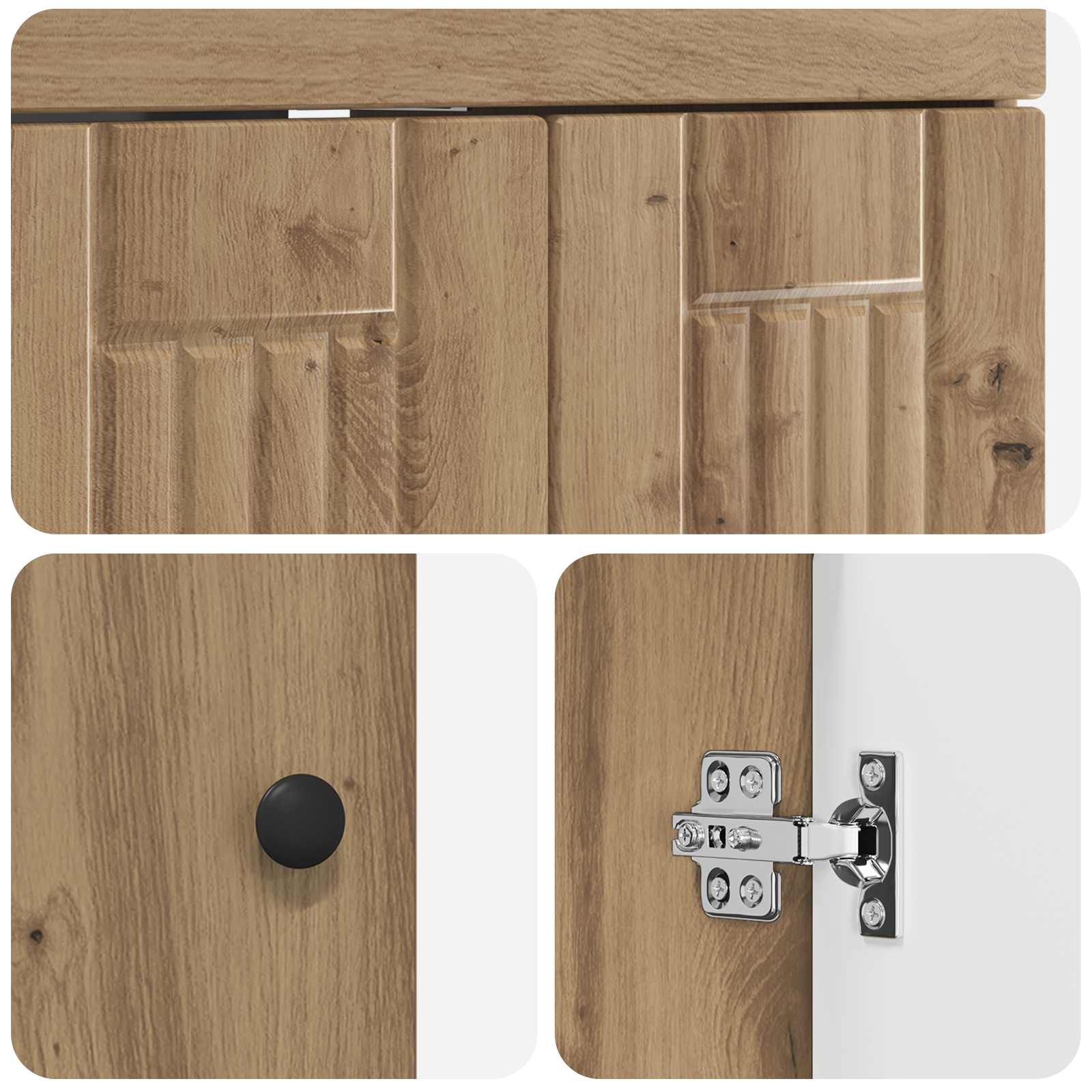 Ensemble de mobilier de salle de bain Chêne artisanal
