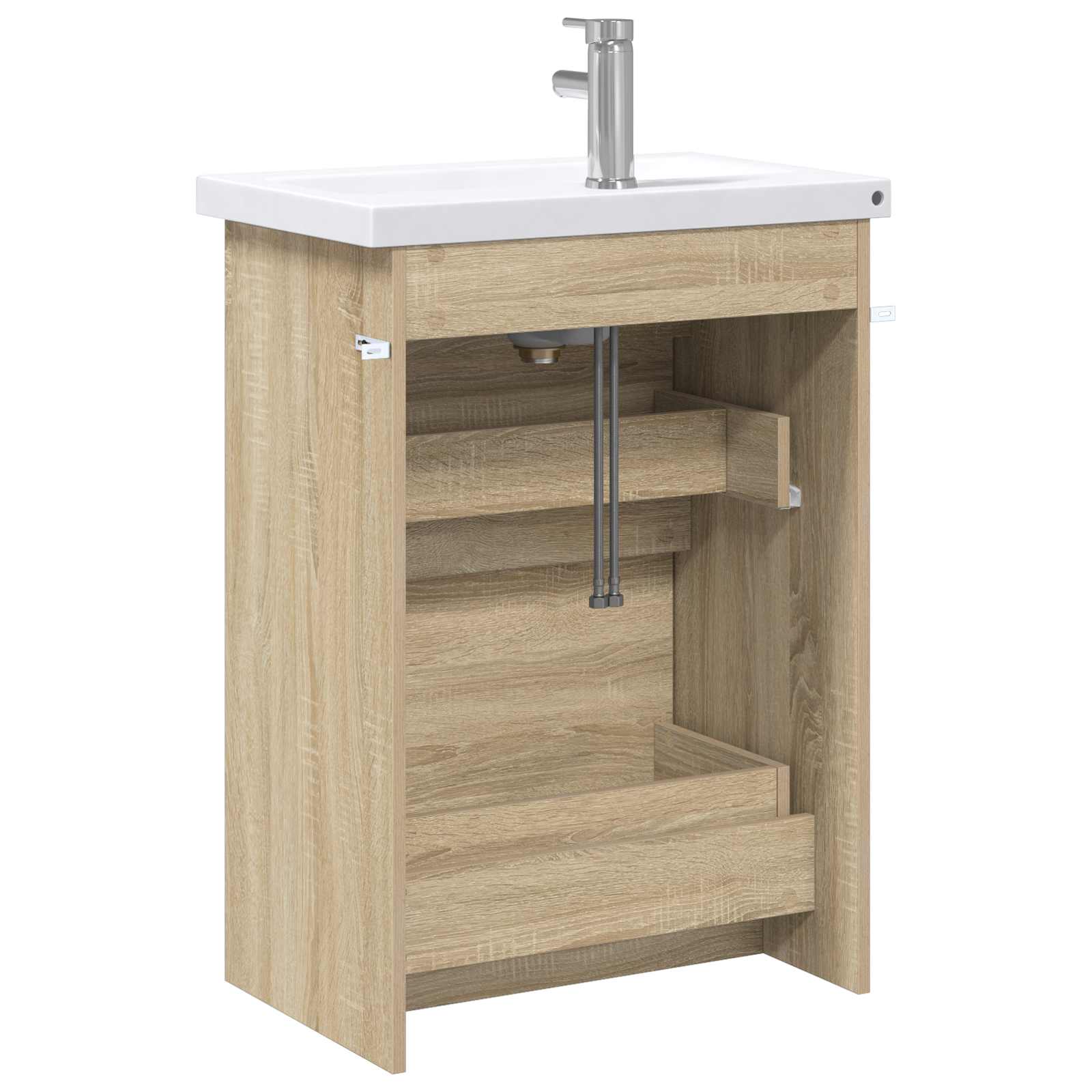 Ensemble de mobilier de salle de bain Chêne Sonoma