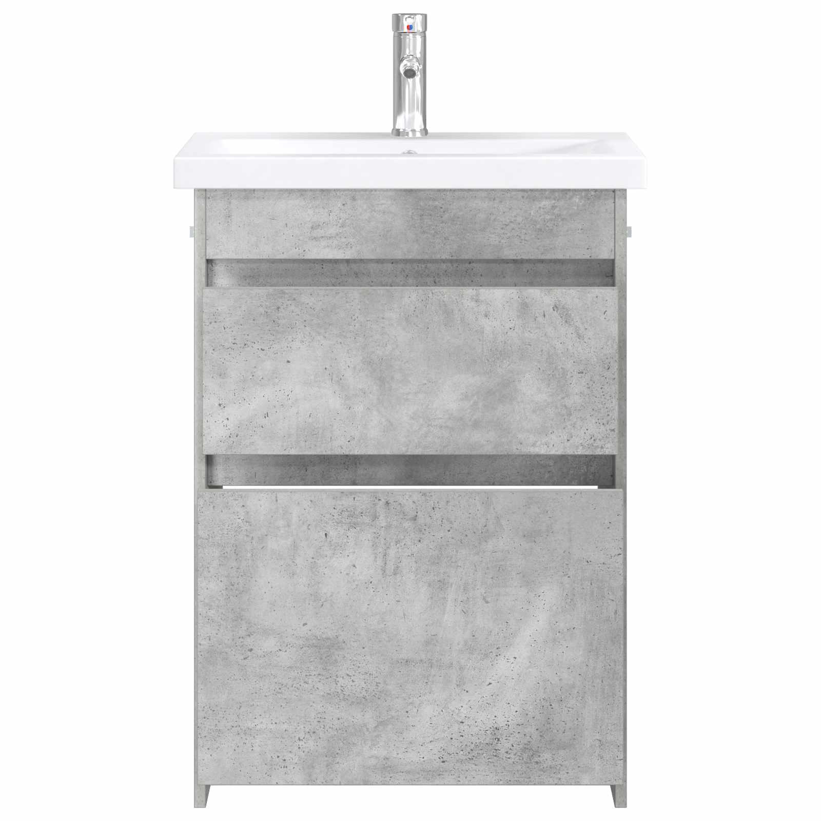 Ensemble de mobilier de salle de bain Gris béton - XIOS