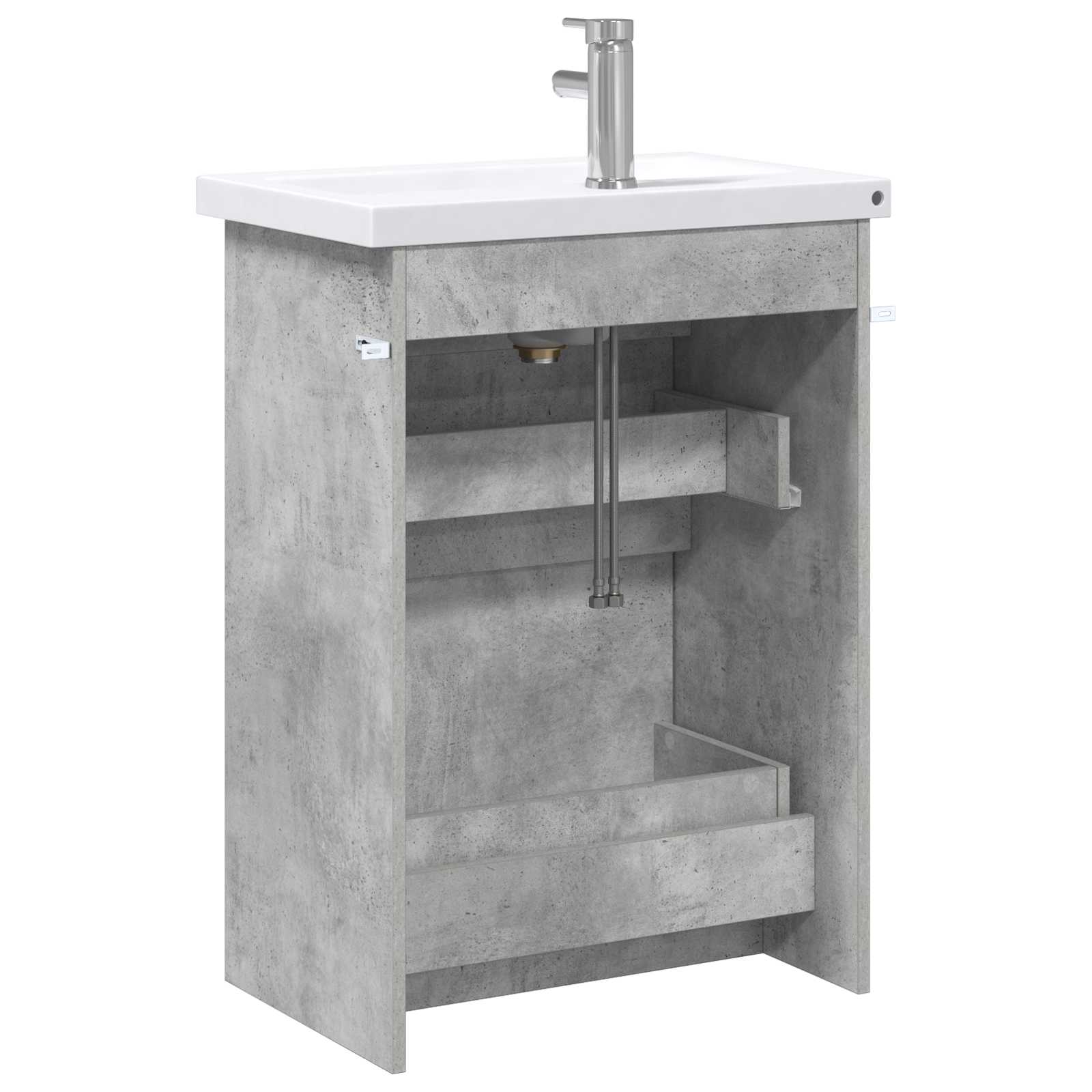 Ensemble de mobilier de salle de bain Gris béton - XIOS
