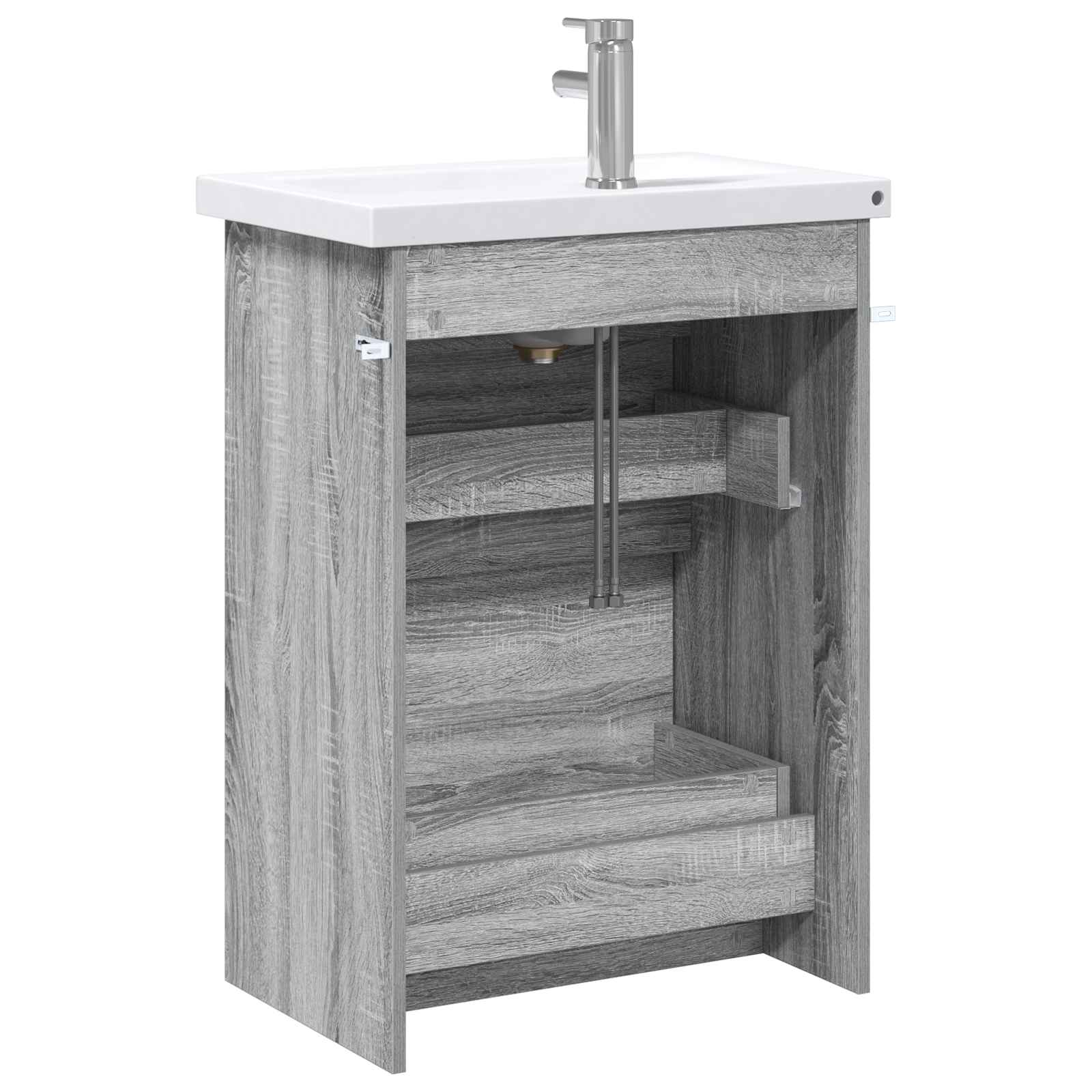 Ensemble de mobilier de salle de bain Sonoma gris