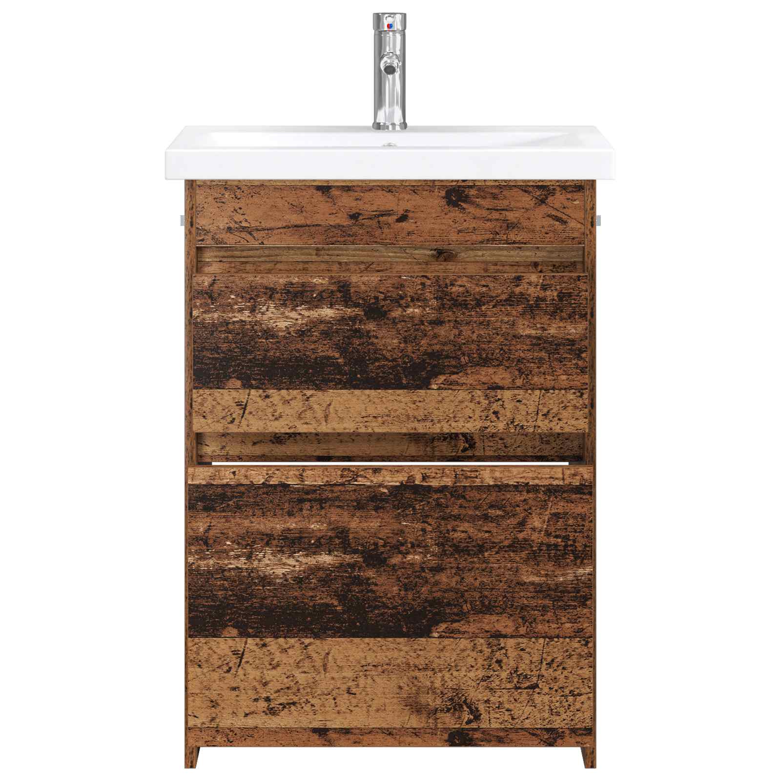Ensemble de mobilier de salle de bain Bois ancien