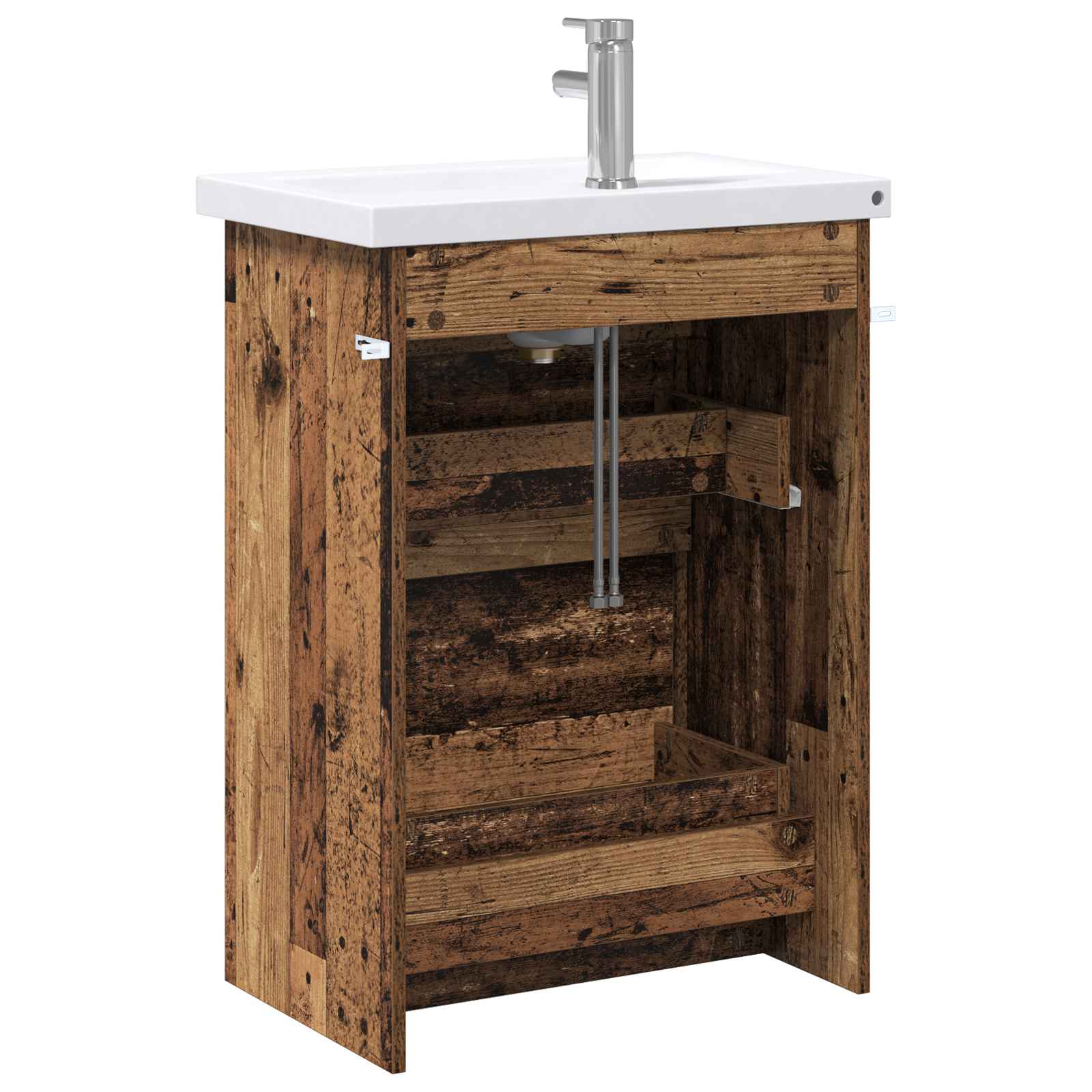 Ensemble de mobilier de salle de bain Bois ancien