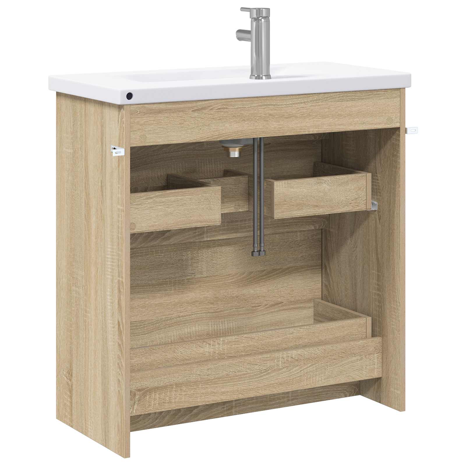 Ensemble de mobilier de salle de bain Chêne Sonoma