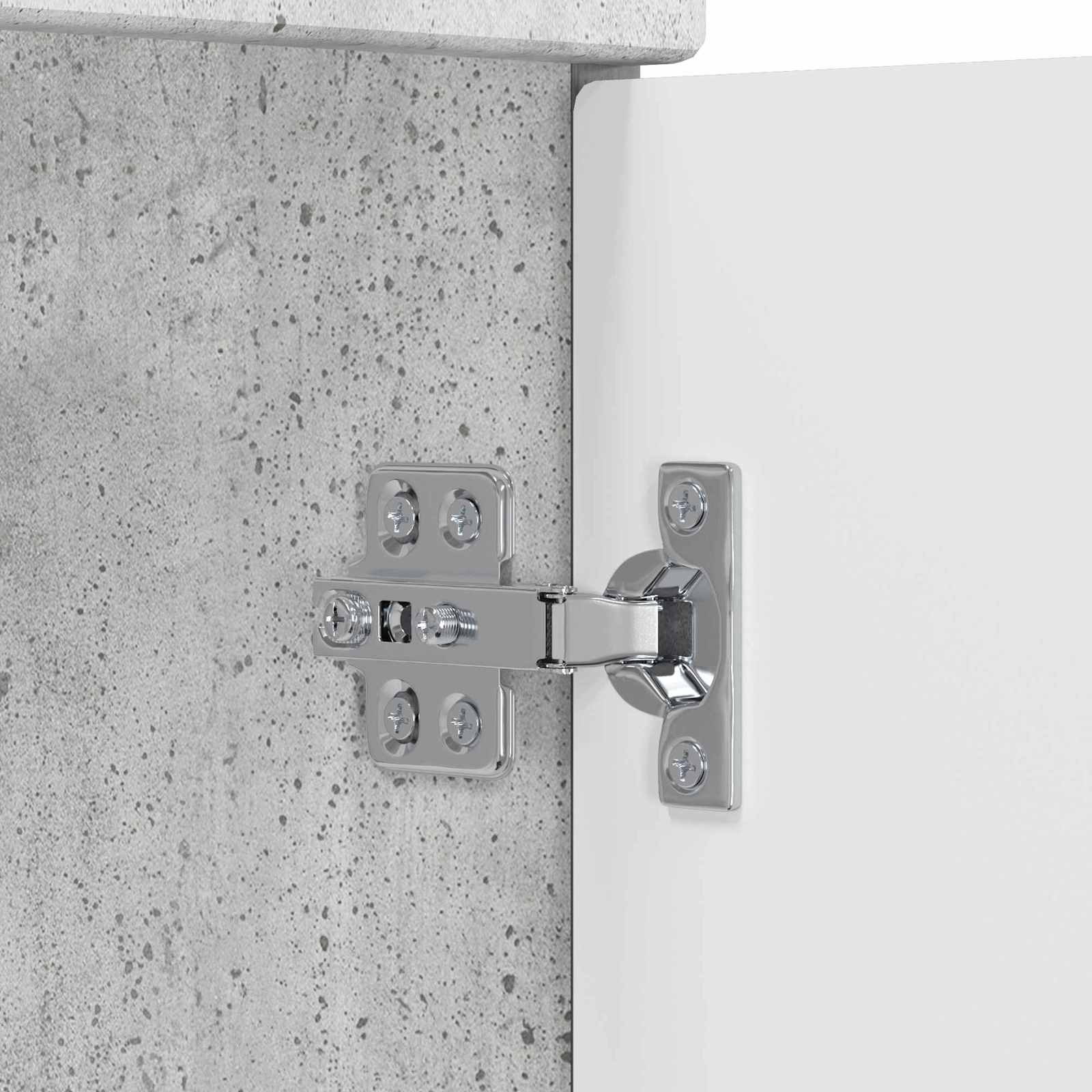 Ensemble de mobilier de salle de bain Gris béton