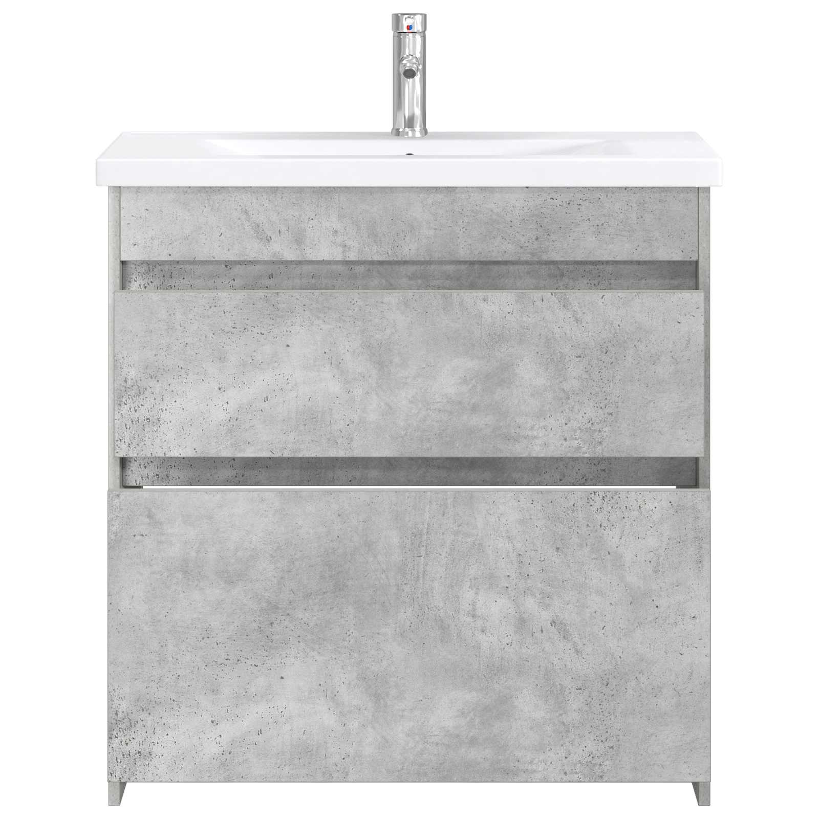 Ensemble de mobilier de salle de bain Gris béton