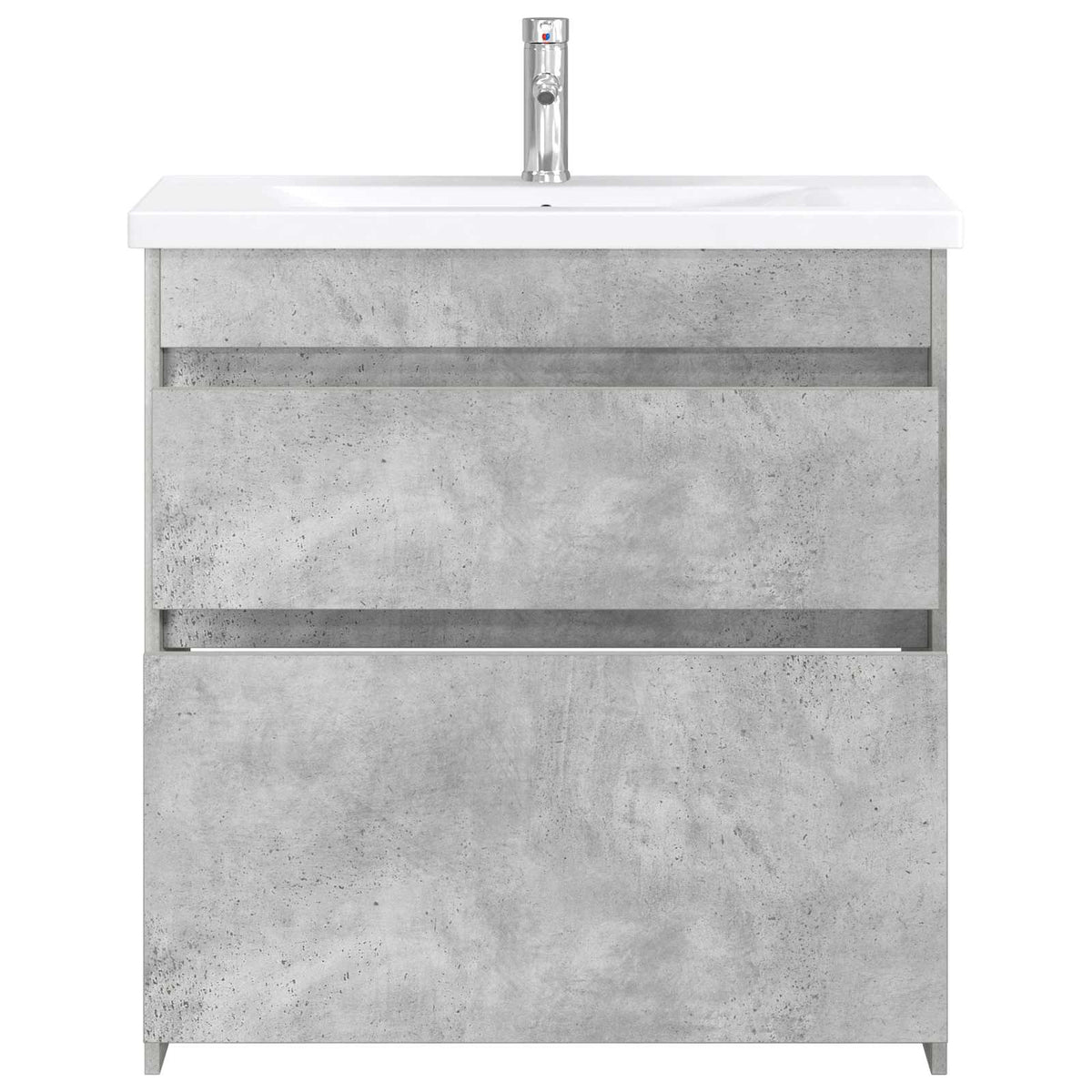 Ensemble de mobilier de salle de bain Gris béton