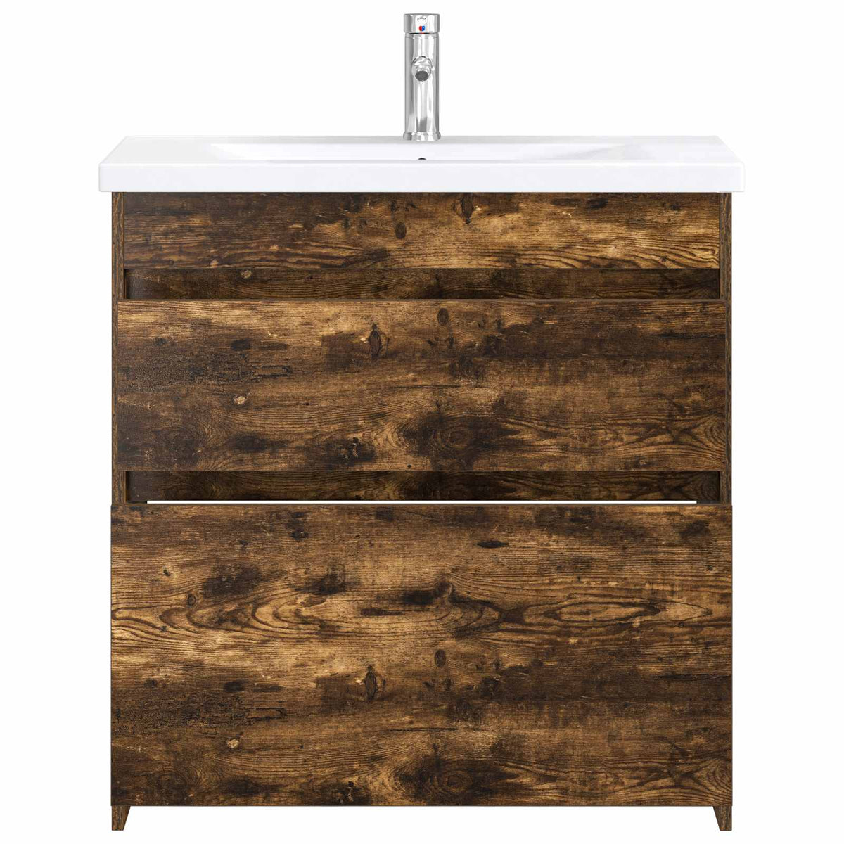 Ensemble de mobilier de salle de bain Chêne fumé