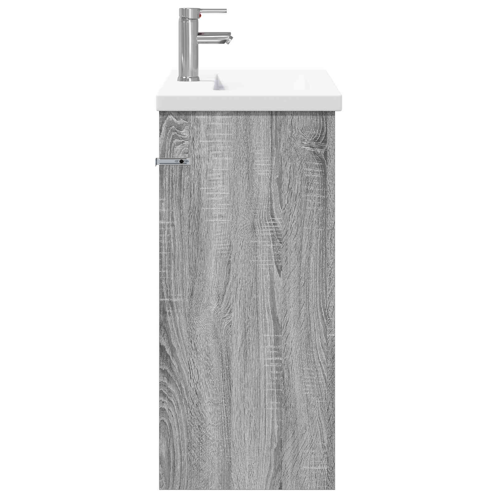 Ensemble de mobilier de salle de bain Sonoma gris
