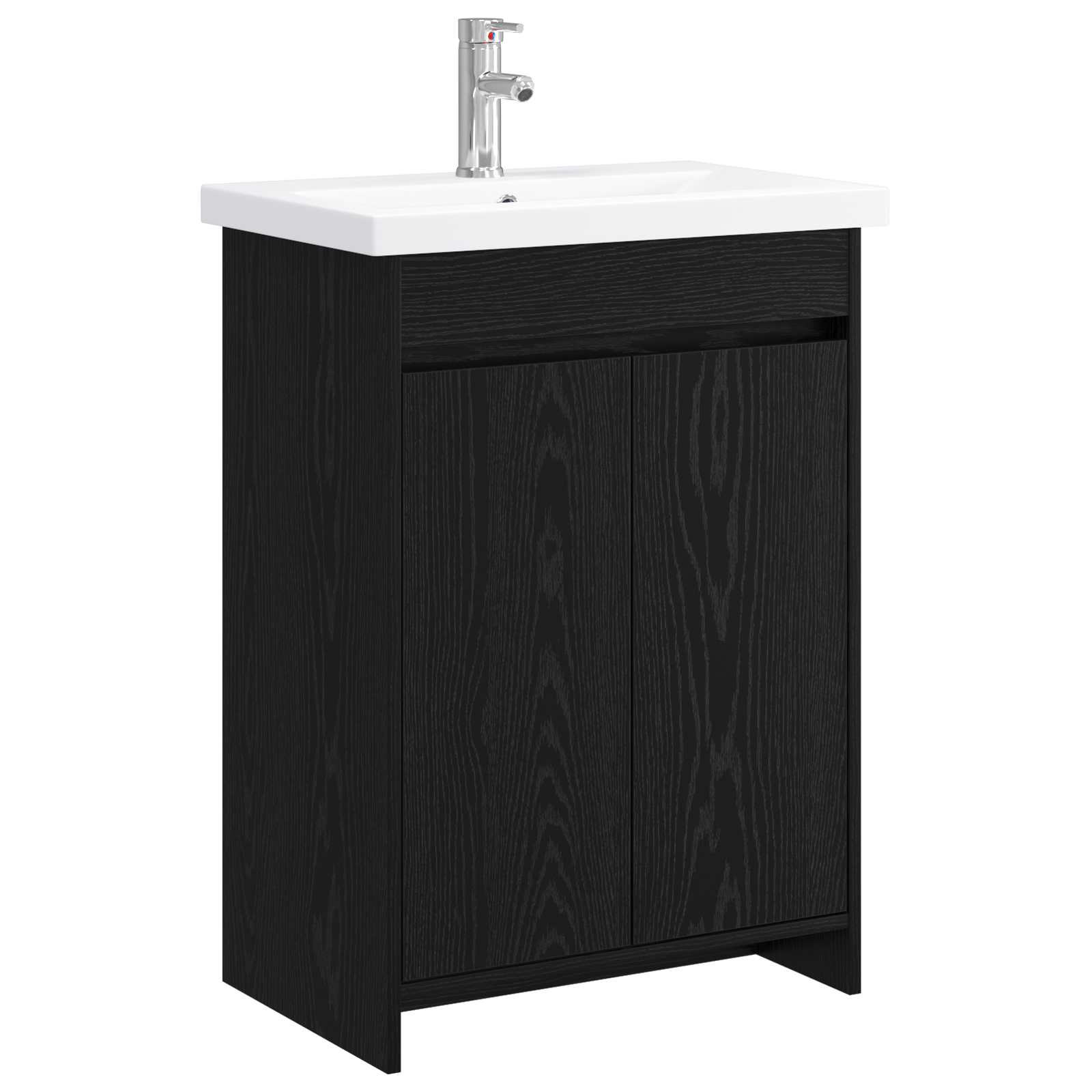 Ensemble de mobilier de salle de bain Chêne noir