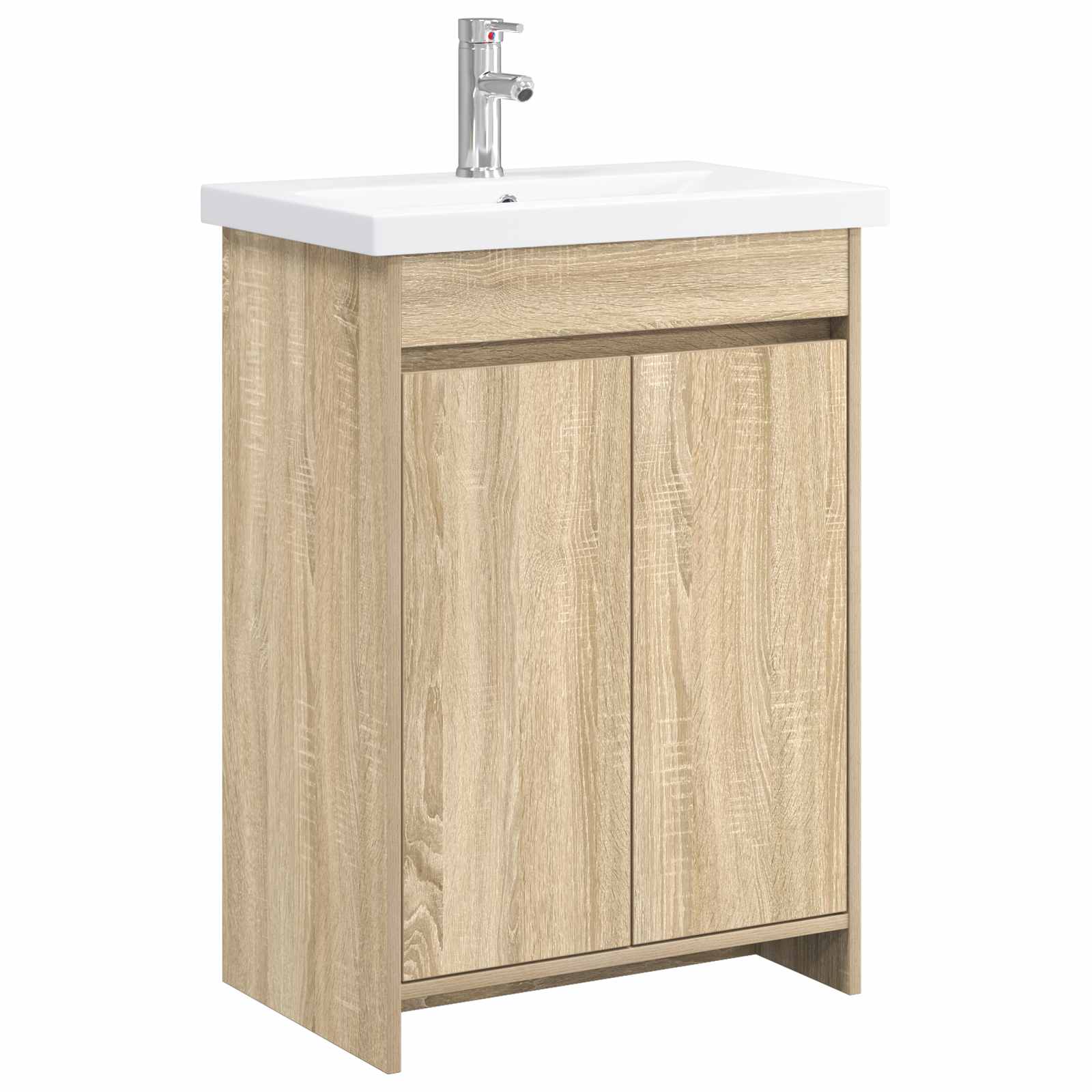 Ensemble de mobilier de salle de bain Chêne Sonoma