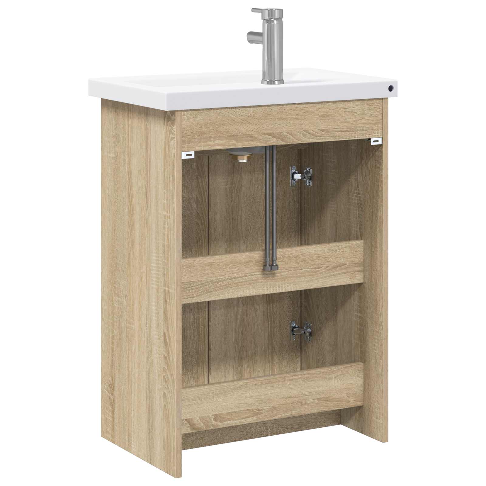 Ensemble de mobilier de salle de bain Chêne Sonoma