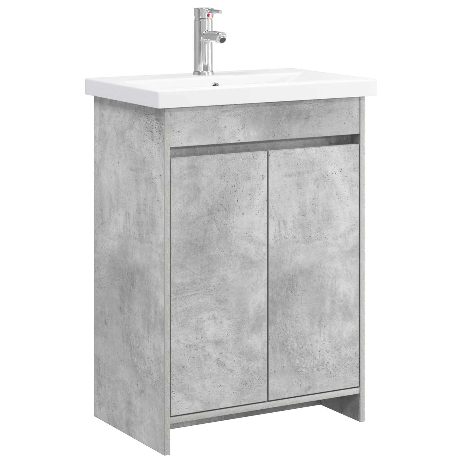 Ensemble de mobilier de salle de bain Gris béton
