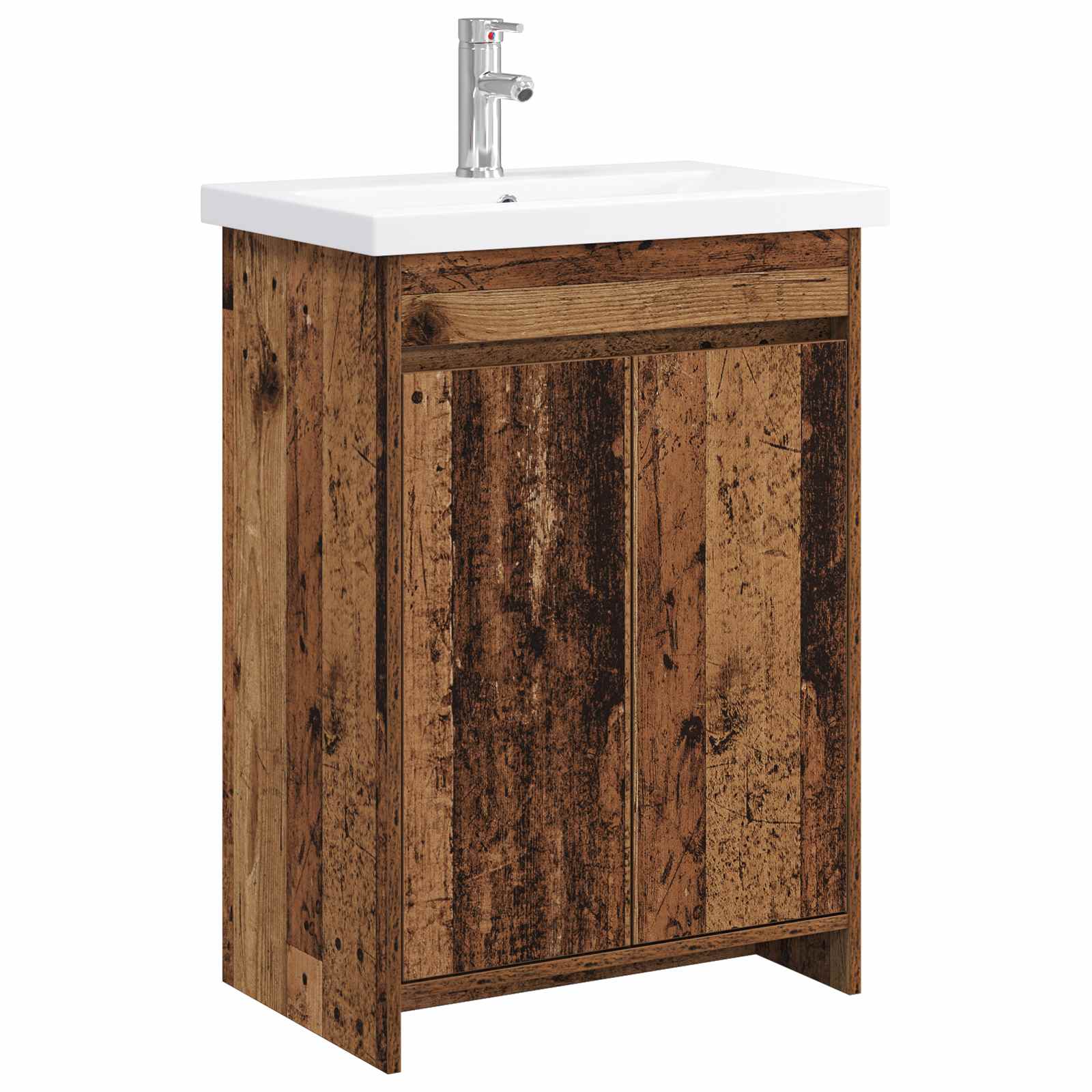 Ensemble de mobilier de salle de bain Bois ancien