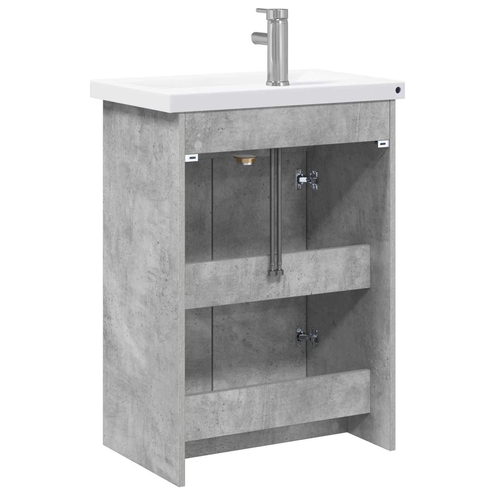 Ensemble de mobilier de salle de bain Gris béton