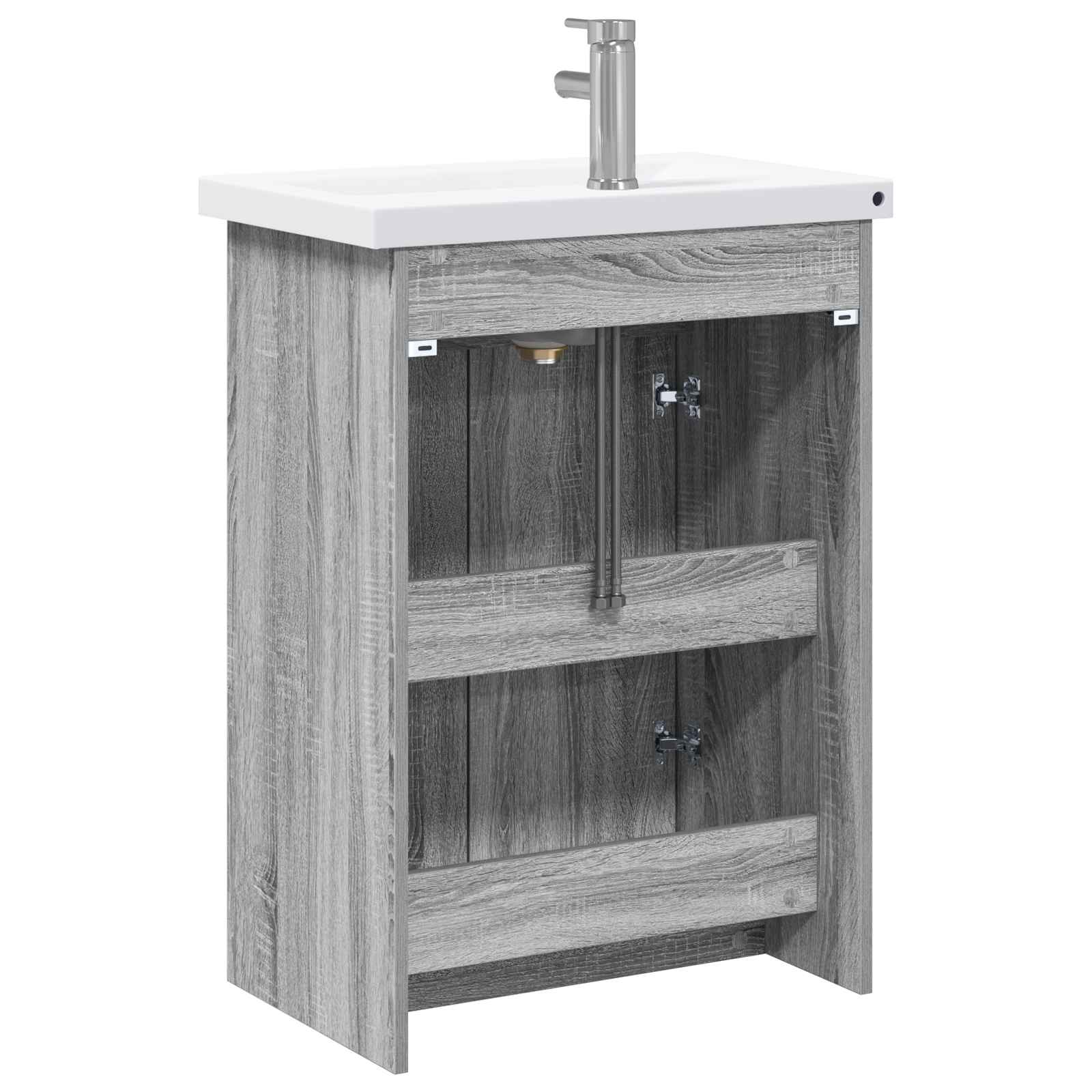 Ensemble de mobilier de salle de bain Sonoma gris