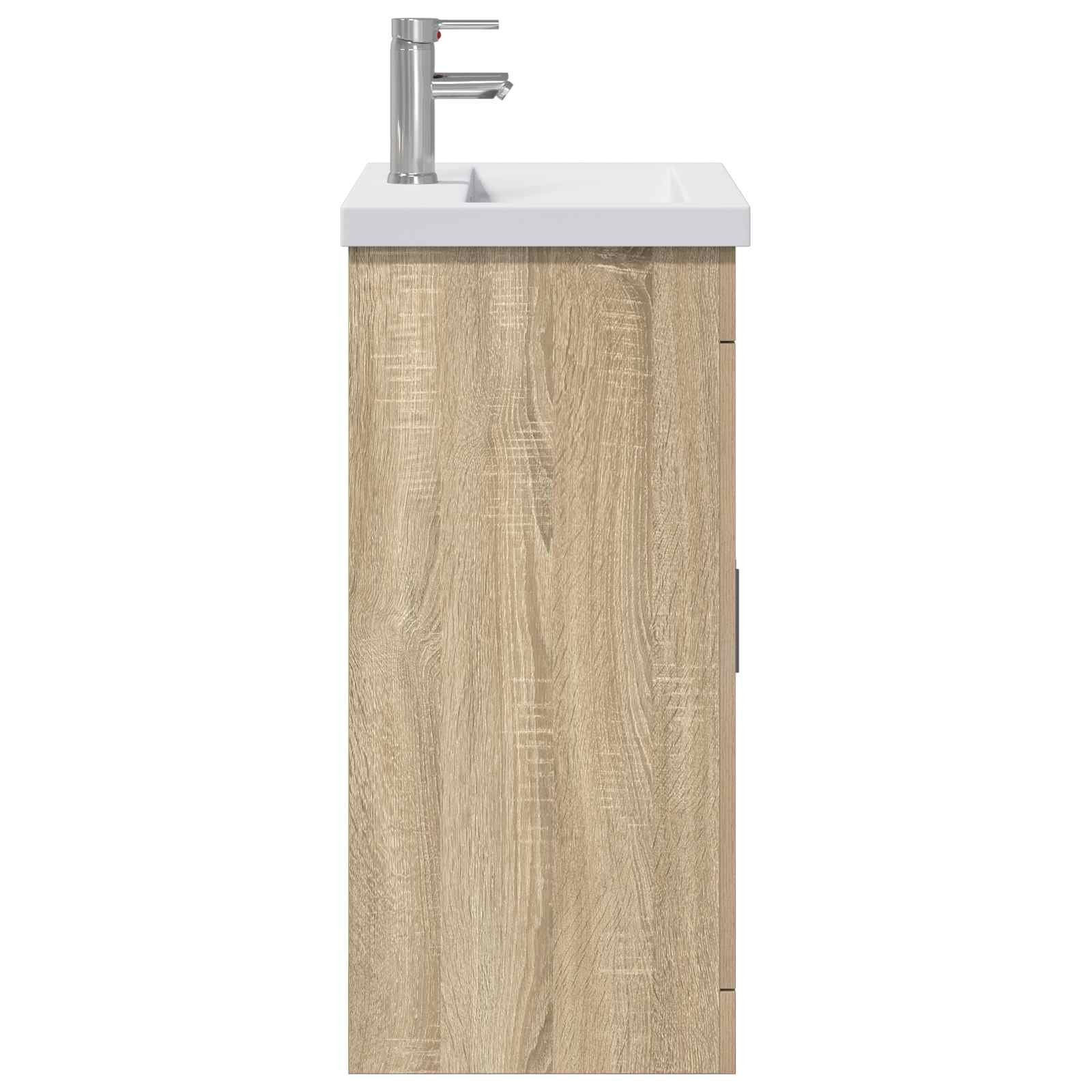 Ensemble de mobilier de salle de bain Chêne Sonoma