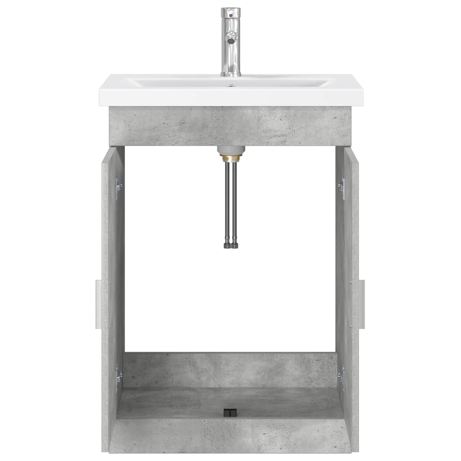 Ensemble de mobilier de salle de bain Gris béton